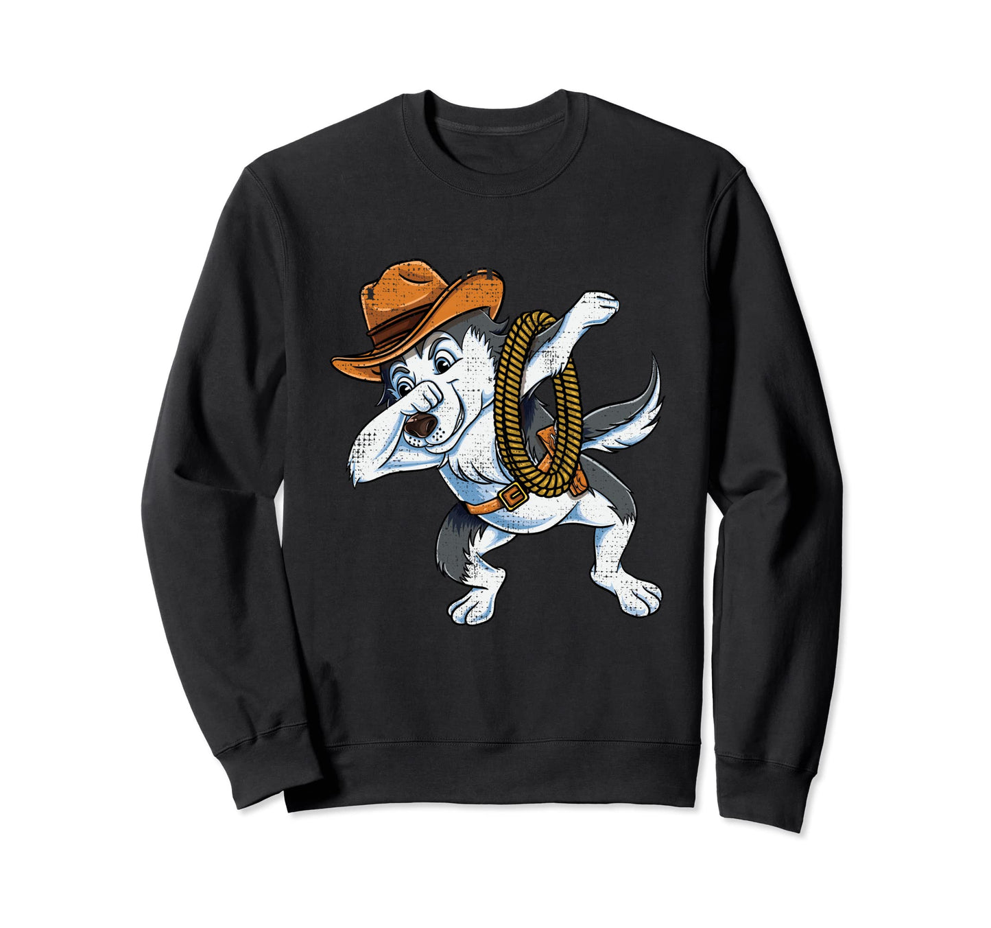Dabbing Cowboy Husky Sweatshirt - Casual Everyday Wear Unisex - T-Shirt, Sweatshirt, Hoodie