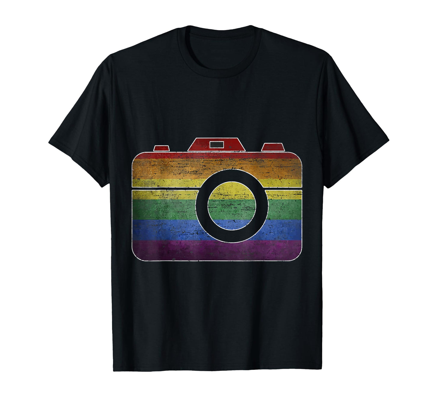 Colorful Camera Charm T-Shirt - Casual Everyday Wear for Adults - T-Shirt, Sweatshirt, Hoodie