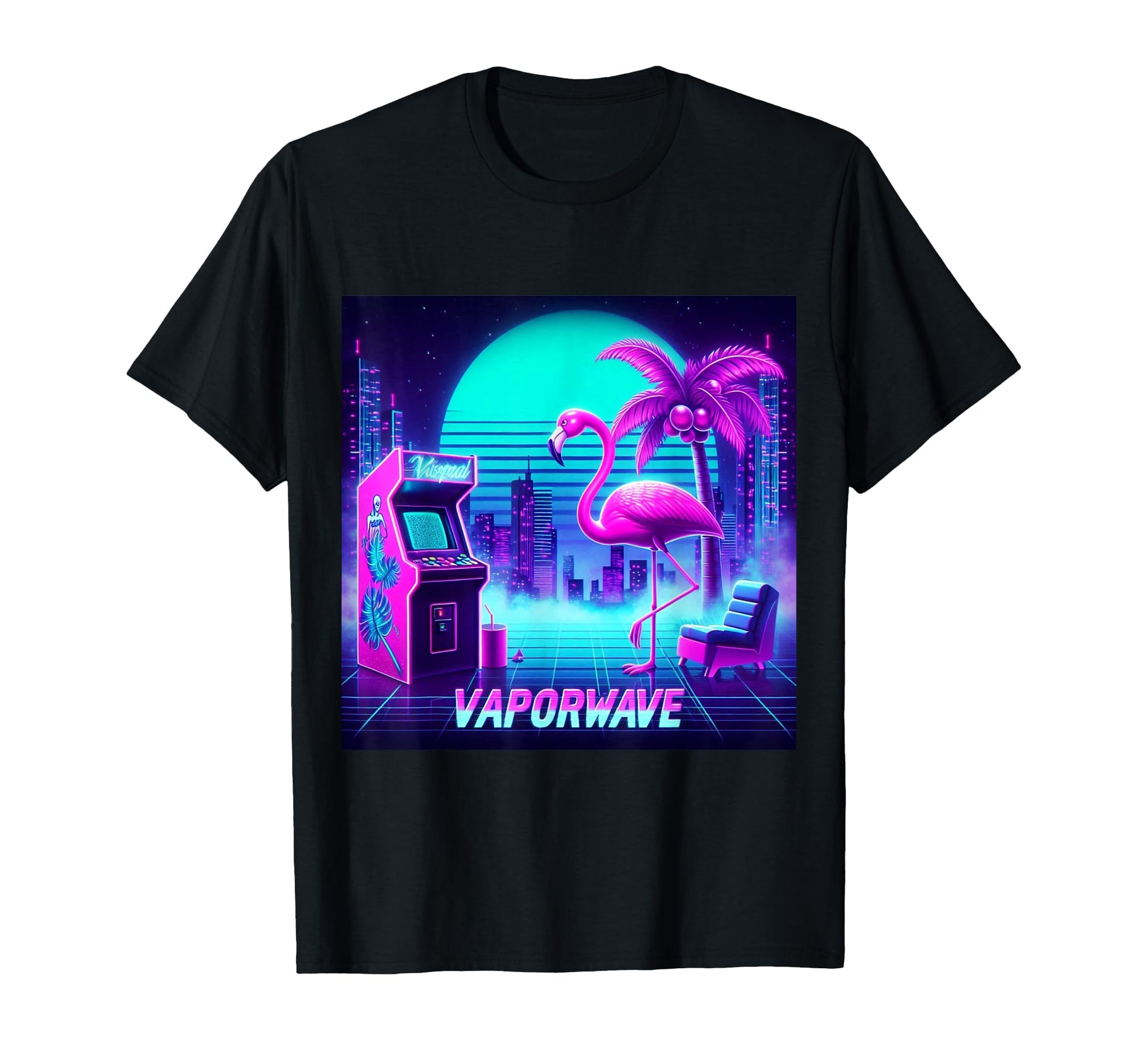Vaporwave Aesthetic 80S 90S T-Shirt - Fun Novelty Design for Adults - T-Shirt, Sweatshirt, Hoodie