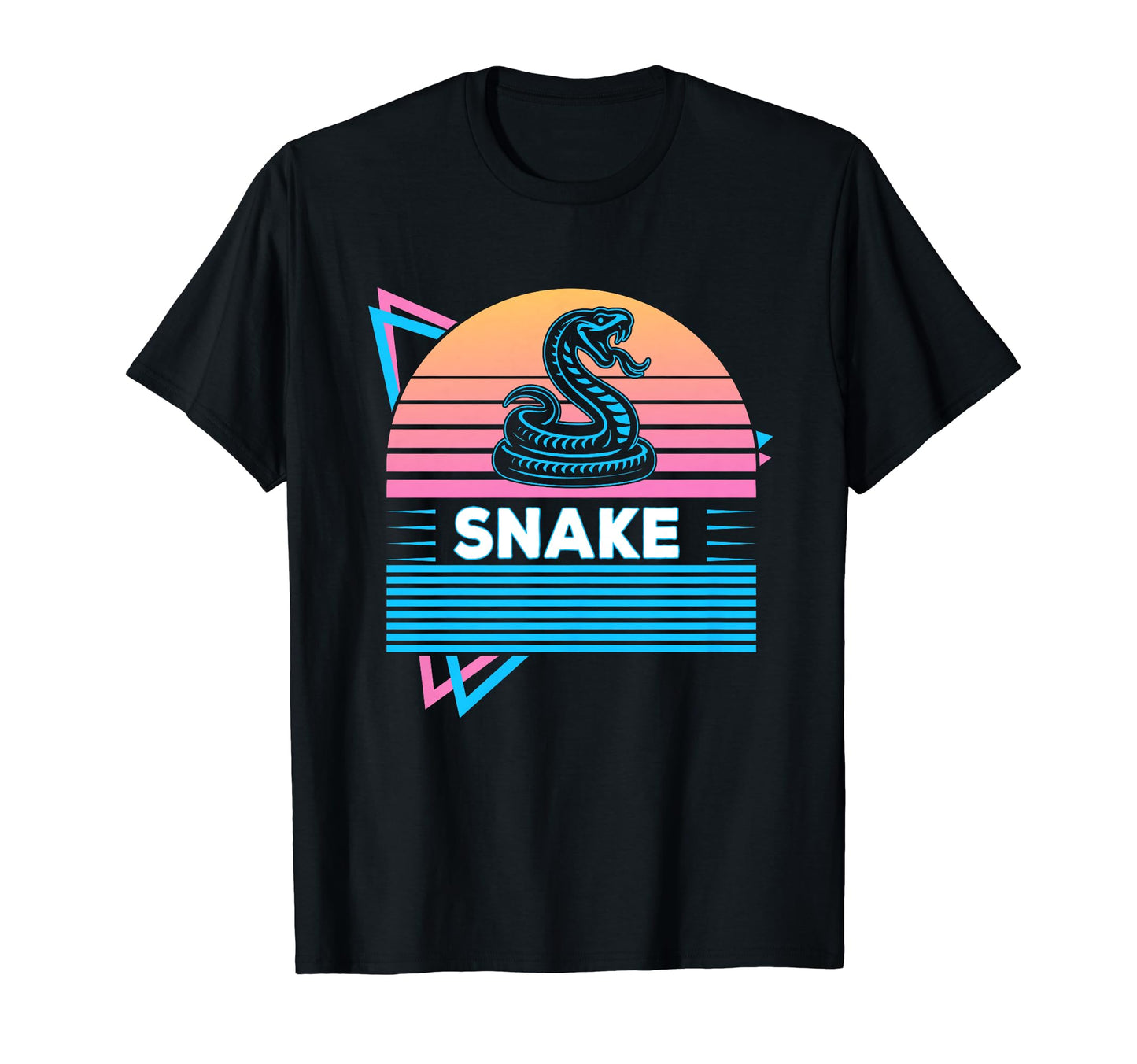 Snake Vaporwave Aesthetic T-Shirt - Fun Novelty Design for Adults - T-Shirt, Sweatshirt, Hoodie