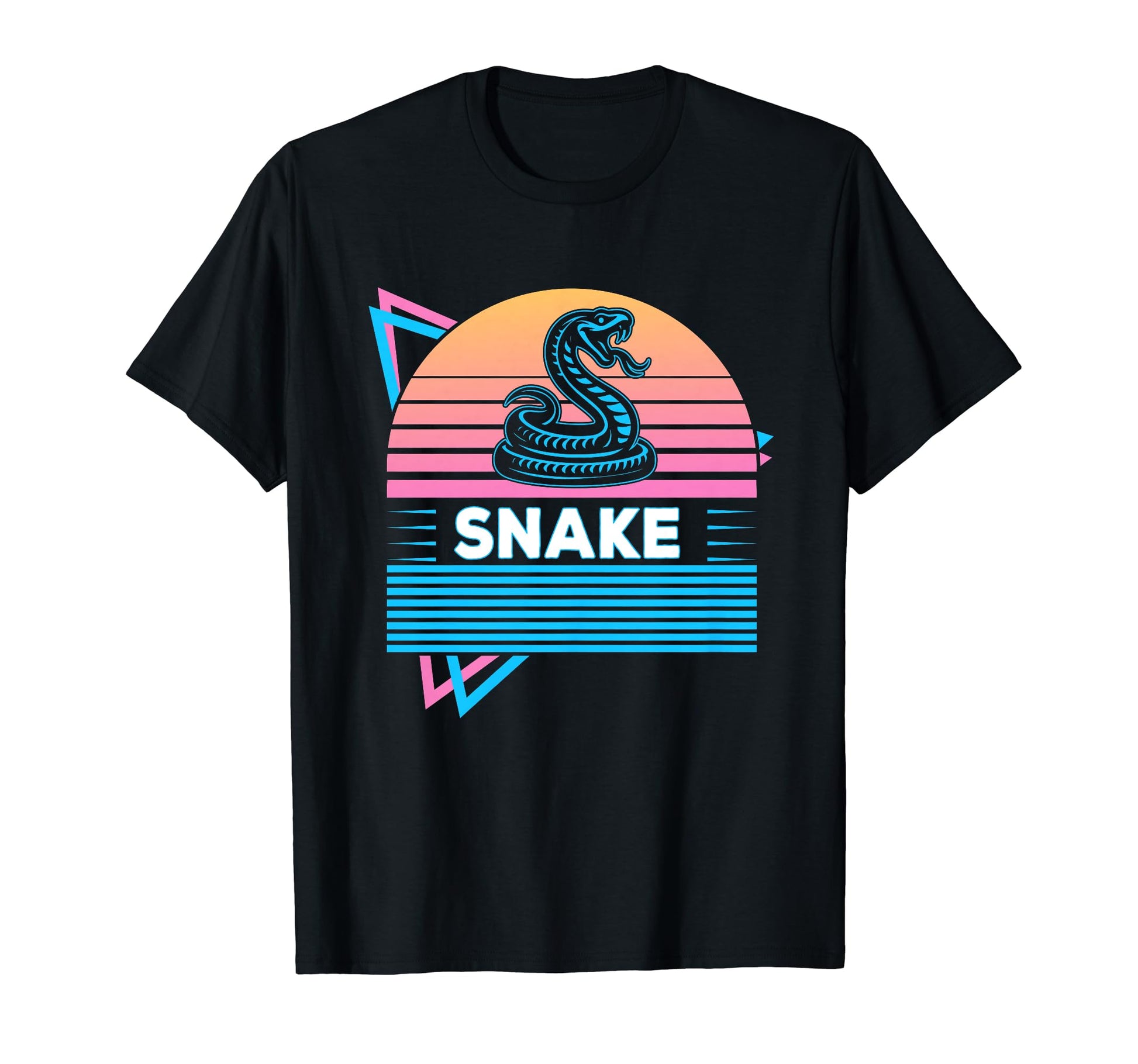Snake Vaporwave Aesthetic T-Shirt - Fun Novelty Design for Adults - T-Shirt, Sweatshirt, Hoodie