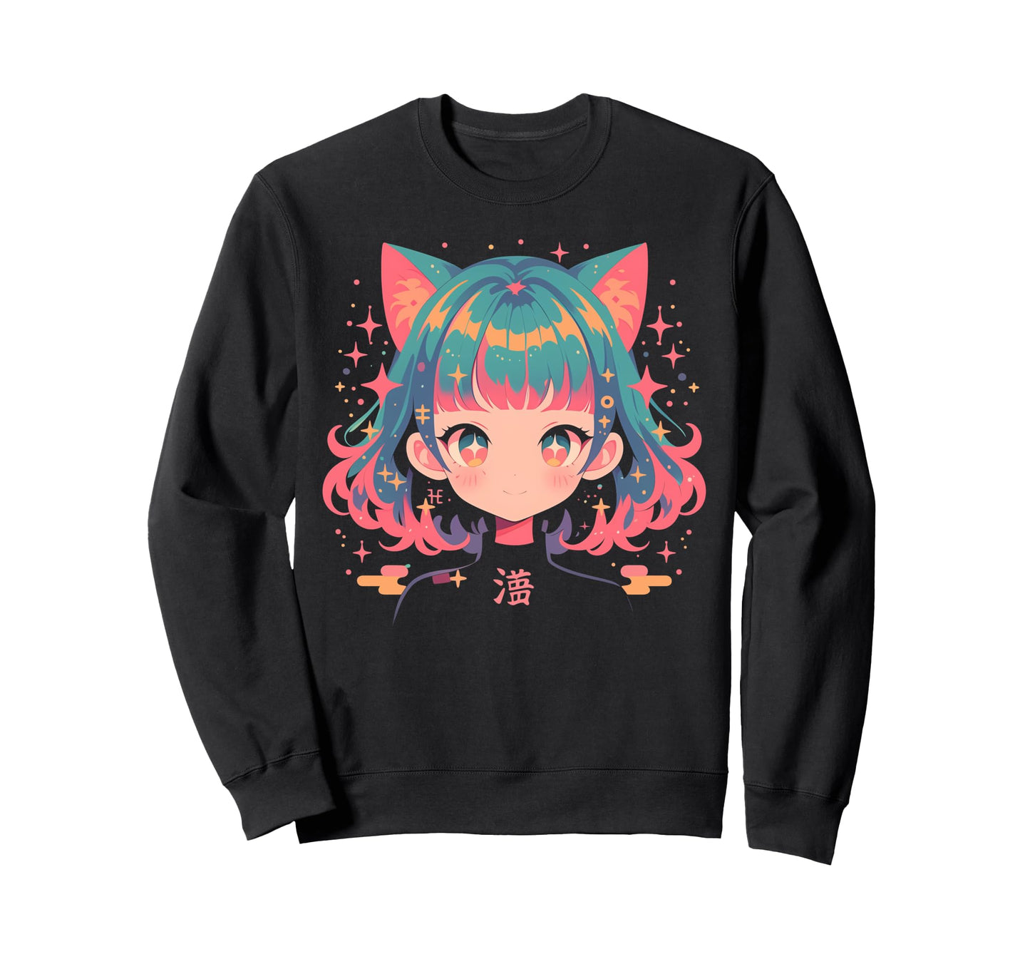 Goth Grunge Demon Anime Waifu Sweatshirt - Minimalist Print Men Women - T-Shirt, Sweatshirt, Hoodie