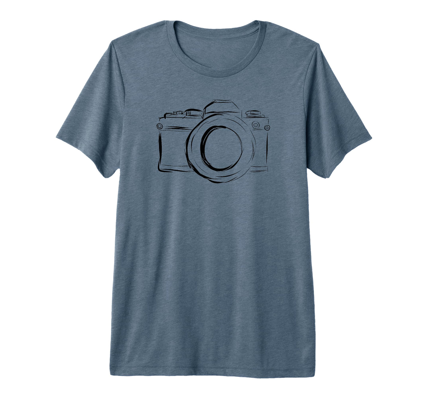 Camera Photographer Gift Tri Blend T-Shirt - Fun Novelty Design Unisex - T-Shirt, Sweatshirt, Hoodie