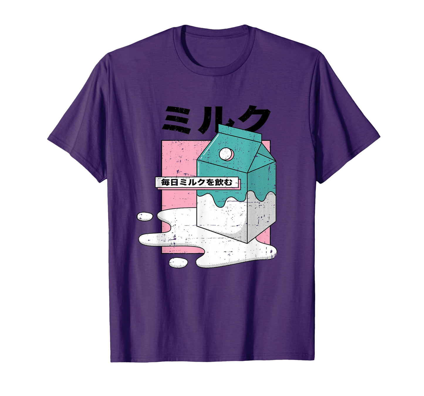 Japan Dairy Milk Aesthetic Vaporwave T-Shirt - Streetwear Style Men Women - T-Shirt, Sweatshirt, Hoodie