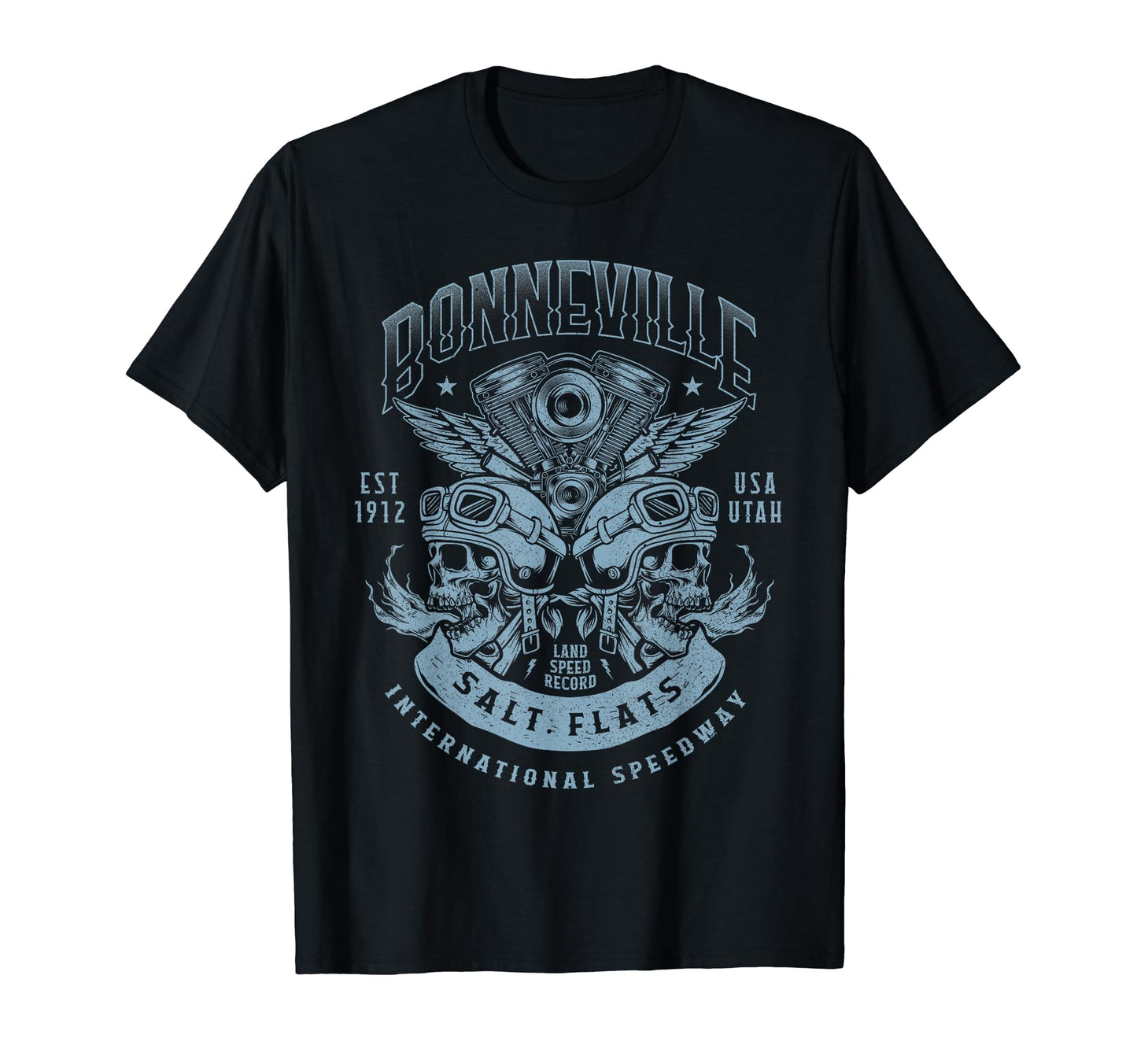 Bonneville Salt Flats Motorcycle Racing T-Shirt - Custom Art Print Unisex - T-Shirt, Sweatshirt, Hoodie