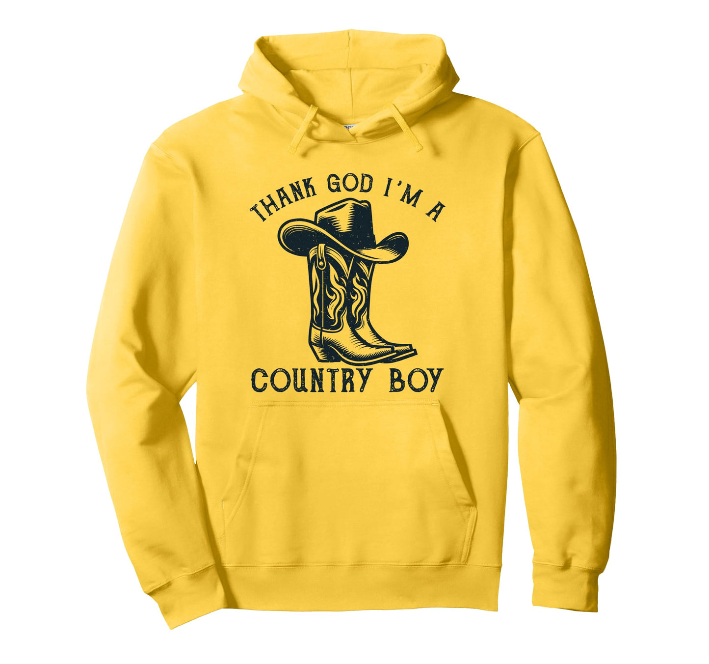 Thank God Im Country Music Cowboy Western Hoodie - Aesthetic Graphic Unisex - T-Shirt, Sweatshirt, Hoodie