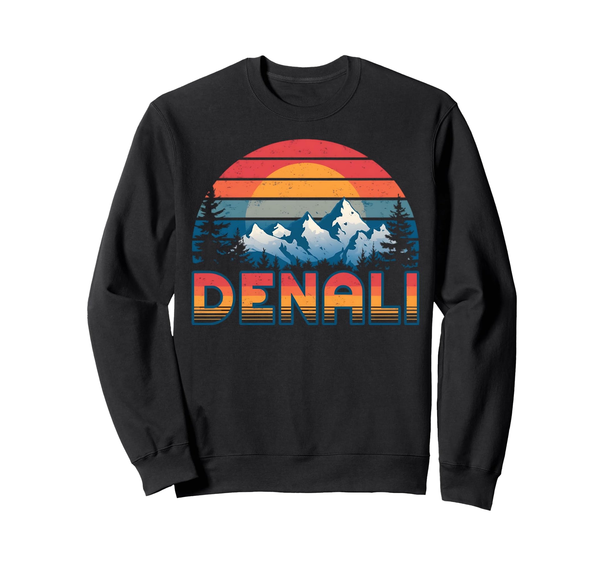 Mount Denali Sunset Mt Denali Sweatshirt - Graphic Print for Adults - T-Shirt, Sweatshirt, Hoodie