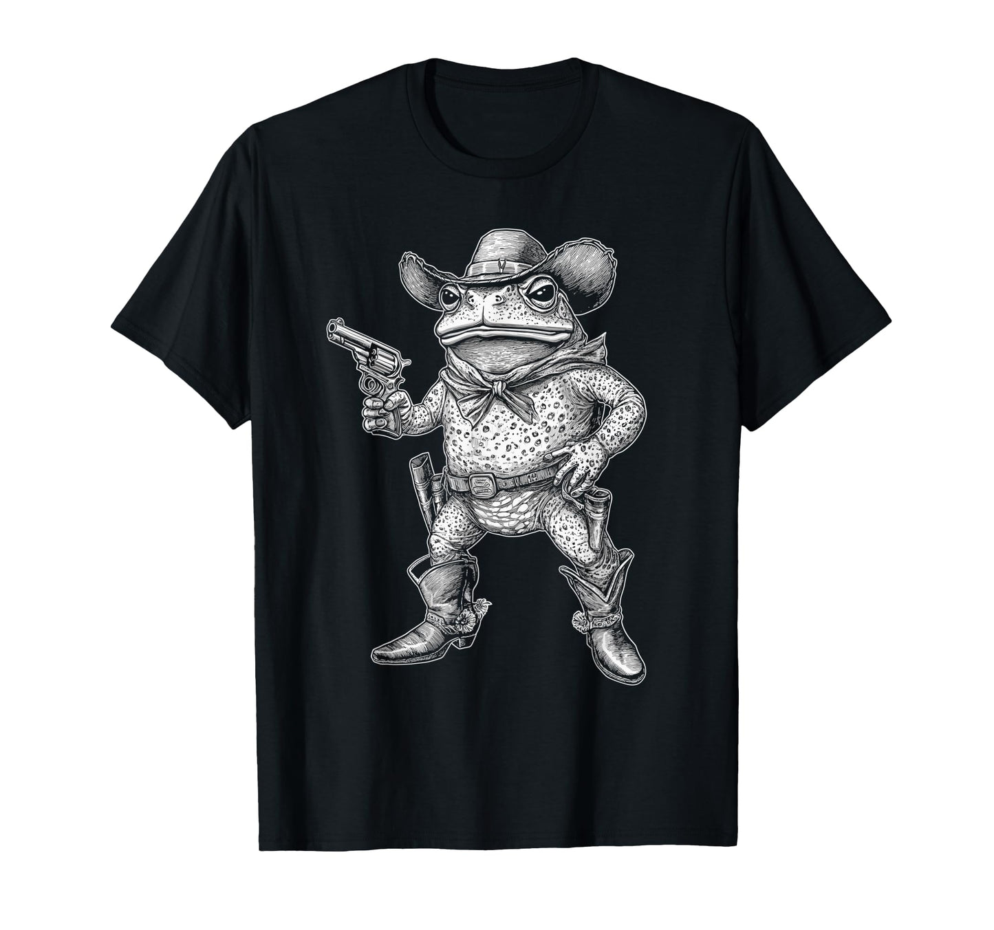 Spadefoot Toad Cowboy Western T-Shirt - Unique Graphic Unisex - T-Shirt, Sweatshirt, Hoodie