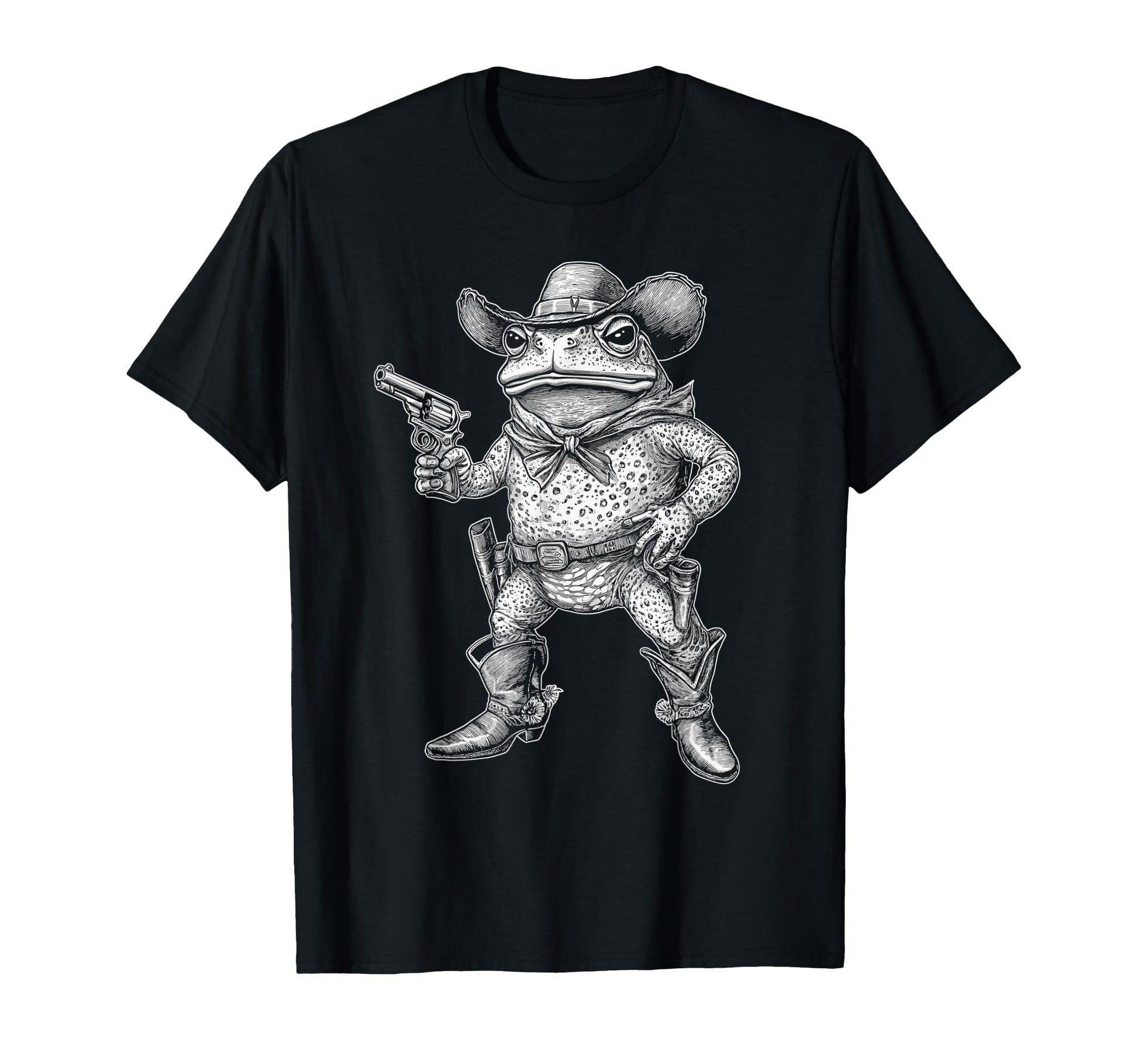 Spadefoot Toad Cowboy Western T-Shirt - Unique Graphic Unisex - T-Shirt, Sweatshirt, Hoodie