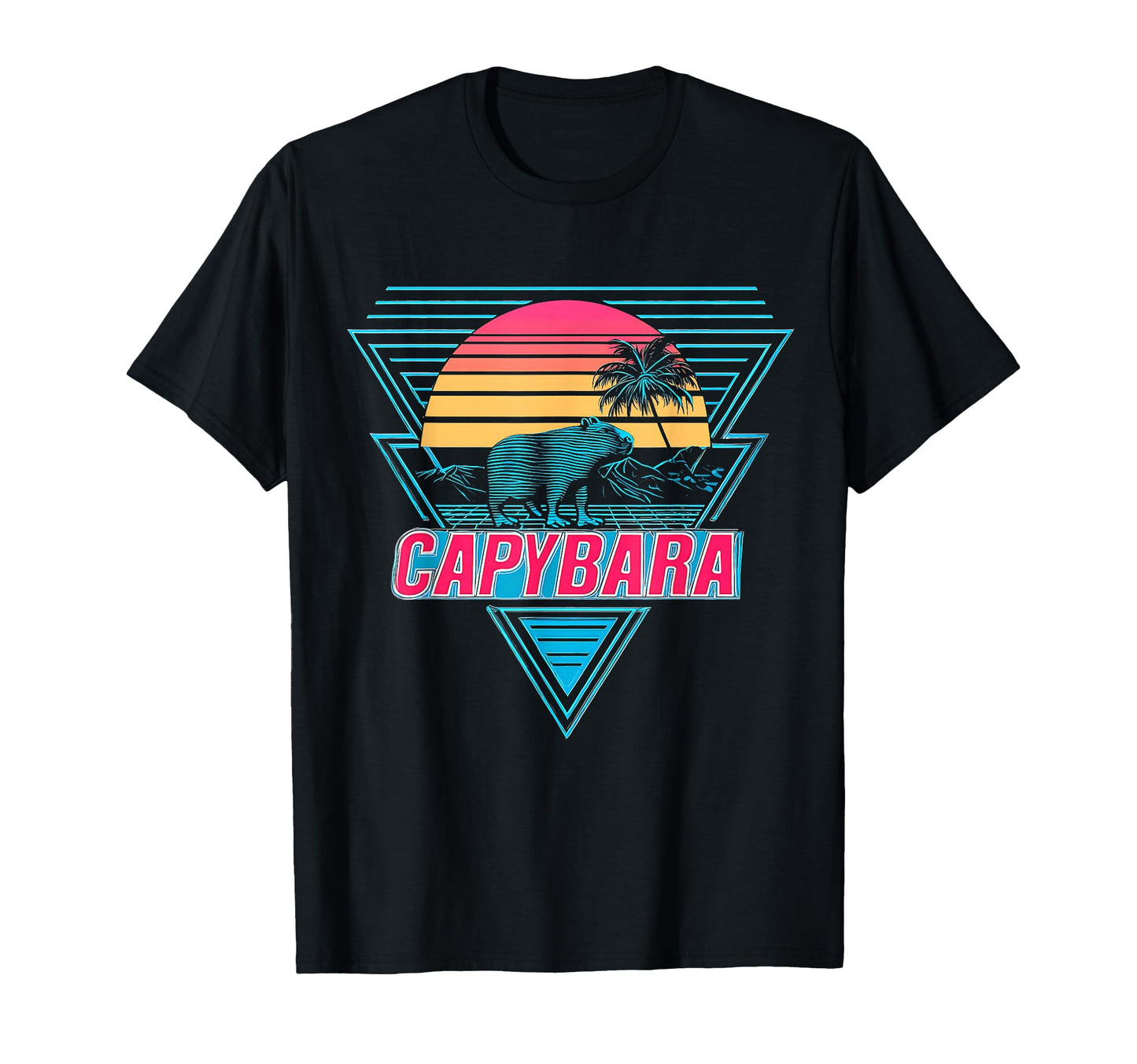 Capybara Capibara Vaporwave Aesthetic T-Shirt - Trendy Graphic Unisex - T-Shirt, Sweatshirt, Hoodie