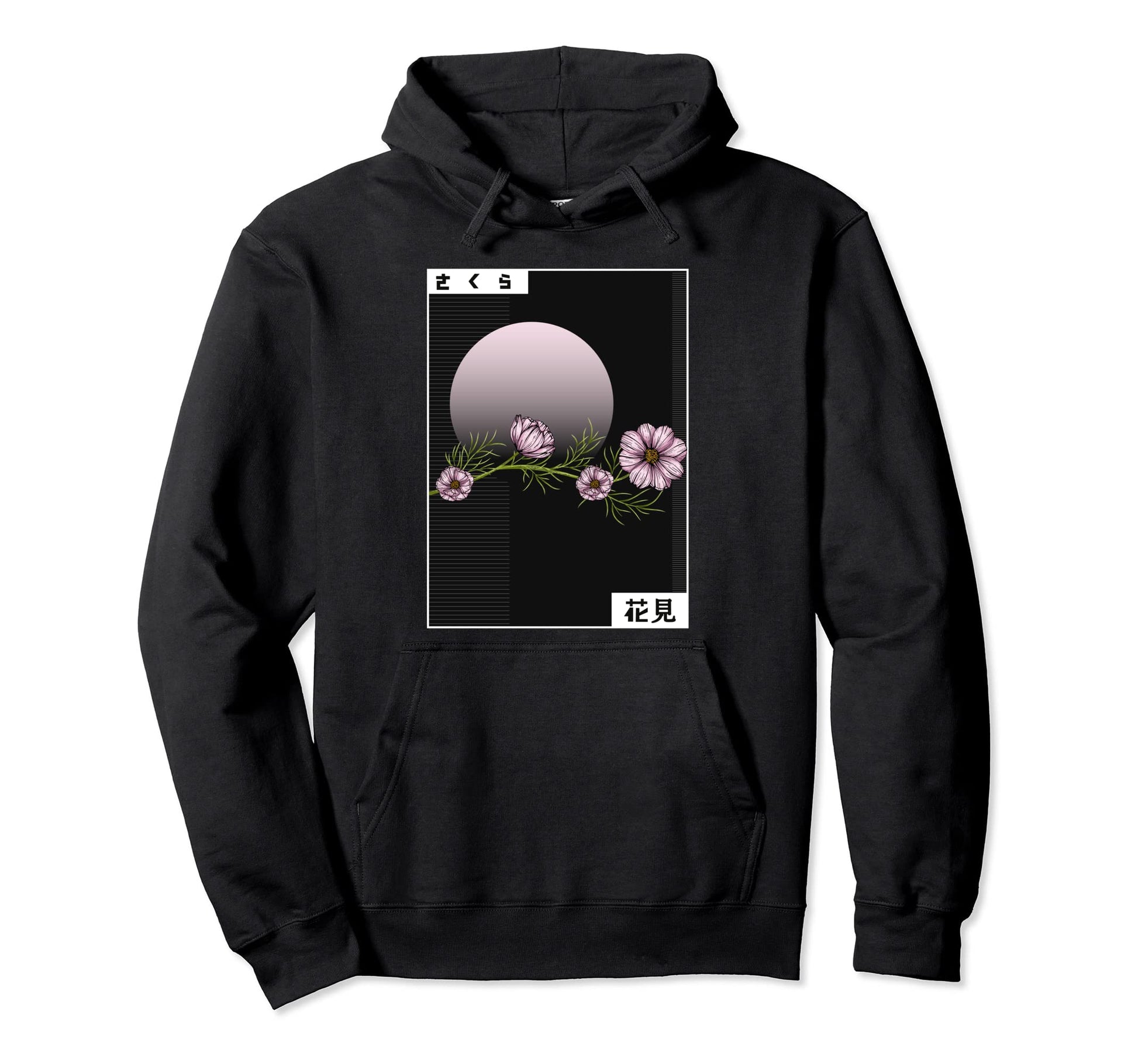 Japan Kanji Vaporwave Aesthetic Grunge Hoodie - Unique Graphic Men Women - T-Shirt, Sweatshirt, Hoodie