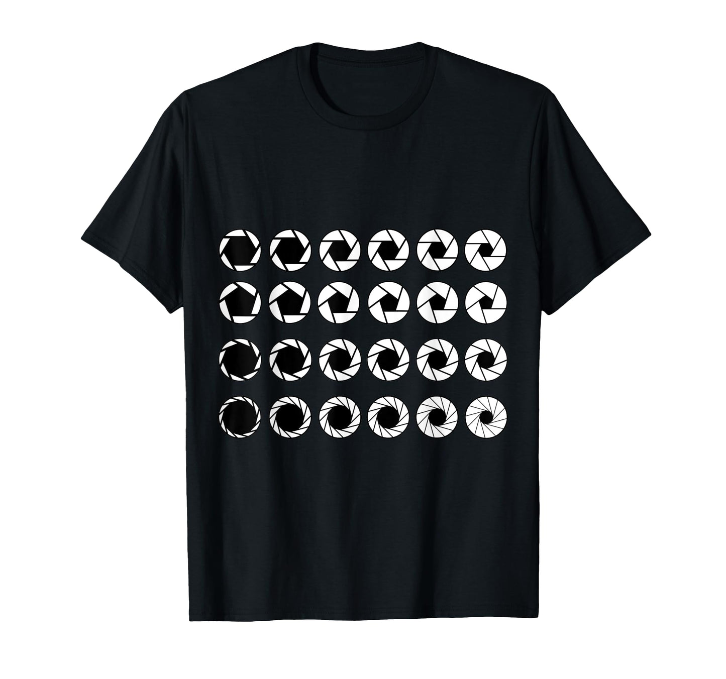 Photography Aperture Camera Lens T-Shirt - Trendy Graphic for Adults - T-Shirt, Sweatshirt, Hoodie