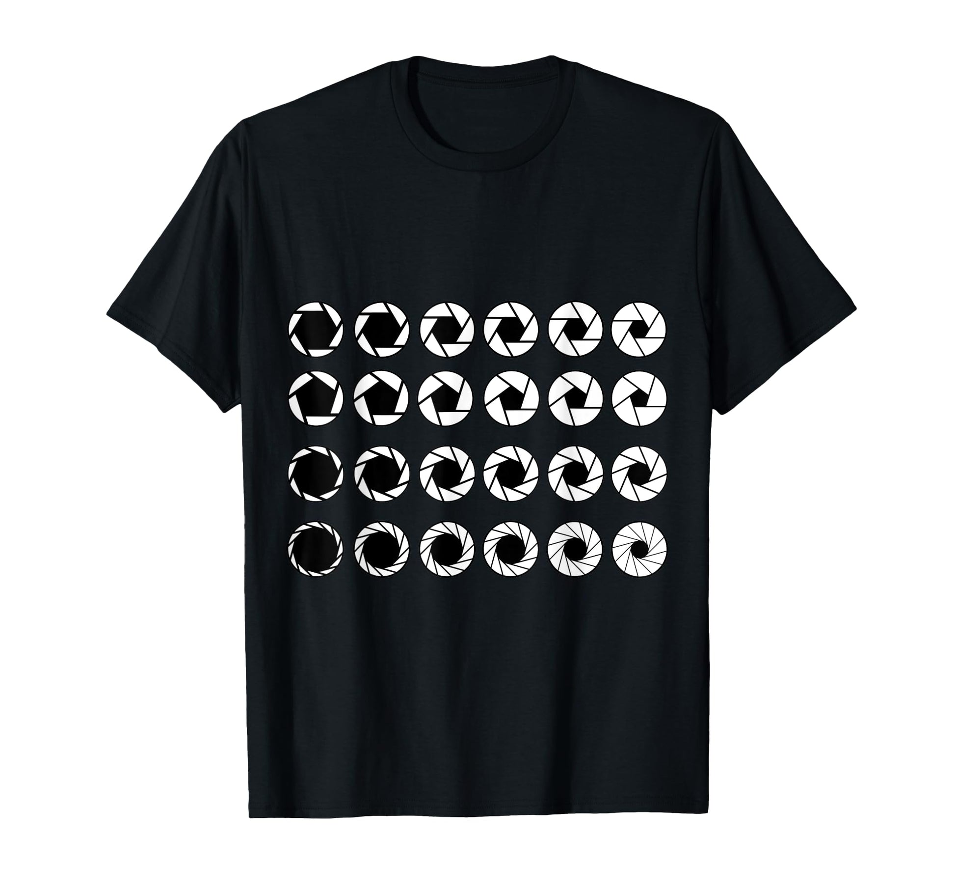 Photography Aperture Camera Lens T-Shirt - Trendy Graphic for Adults - T-Shirt, Sweatshirt, Hoodie