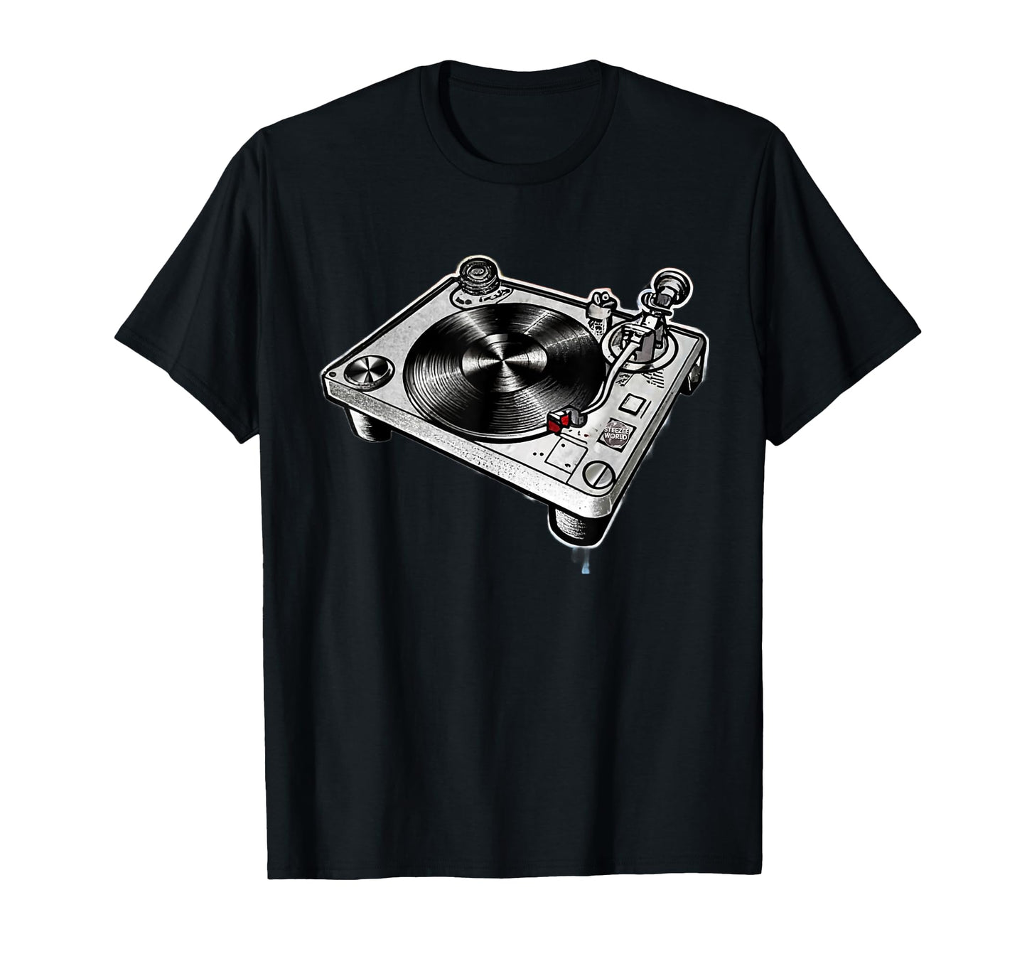 Old School Hip Hop Dj Turntables T-Shirt - Custom Art Print Men Women - T-Shirt, Sweatshirt, Hoodie