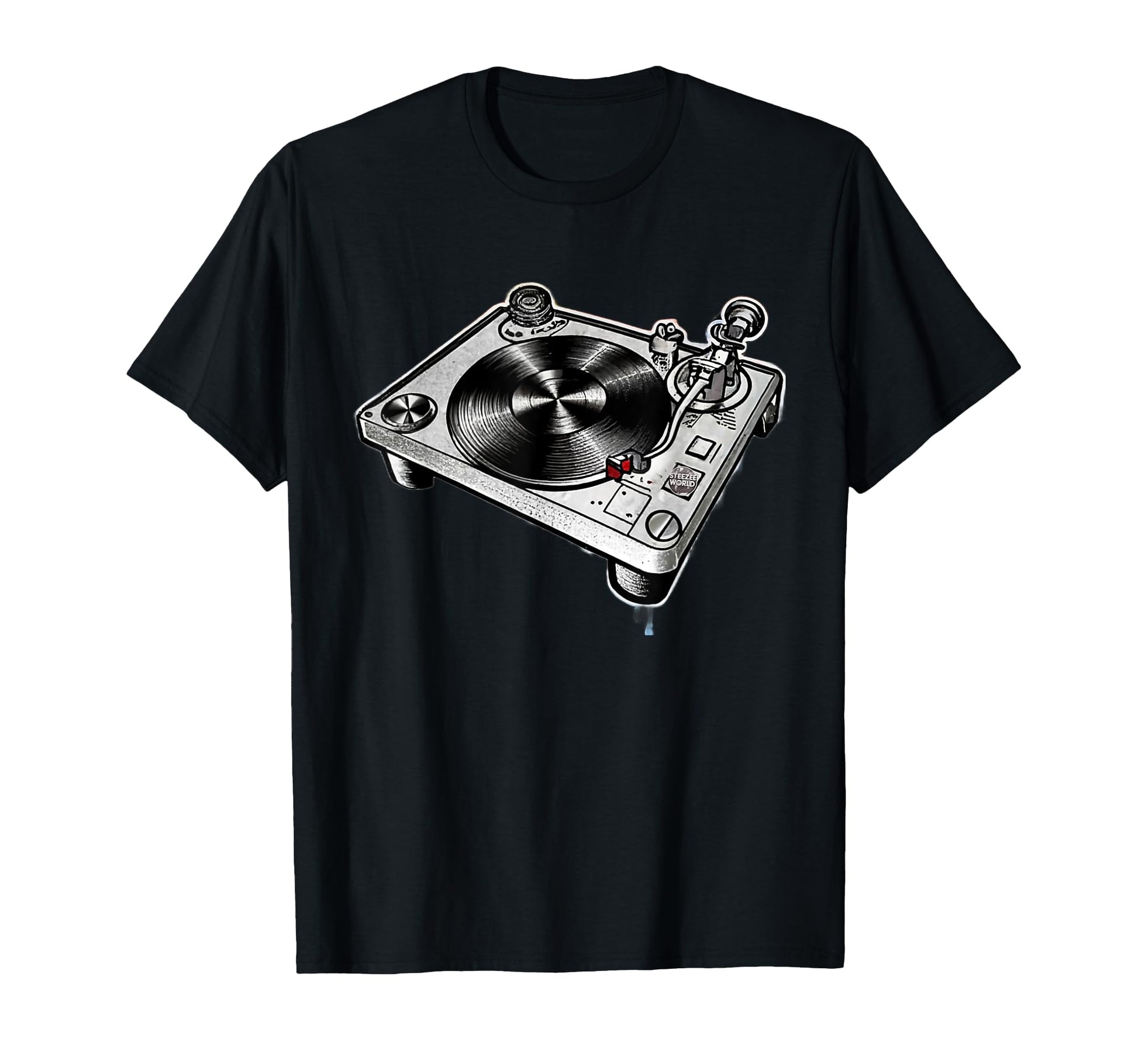 Old School Hip Hop Dj Turntables T-Shirt - Custom Art Print Men Women - T-Shirt, Sweatshirt, Hoodie