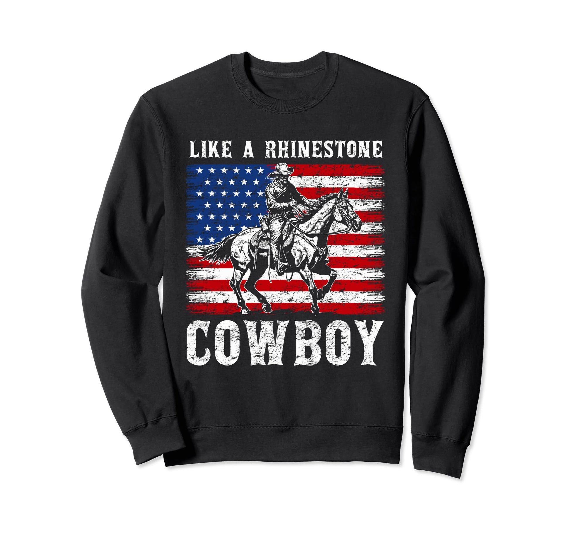 Western Country Usa Flag Like Sweatshirt - Trendy Graphic Men Women - T-Shirt, Sweatshirt, Hoodie