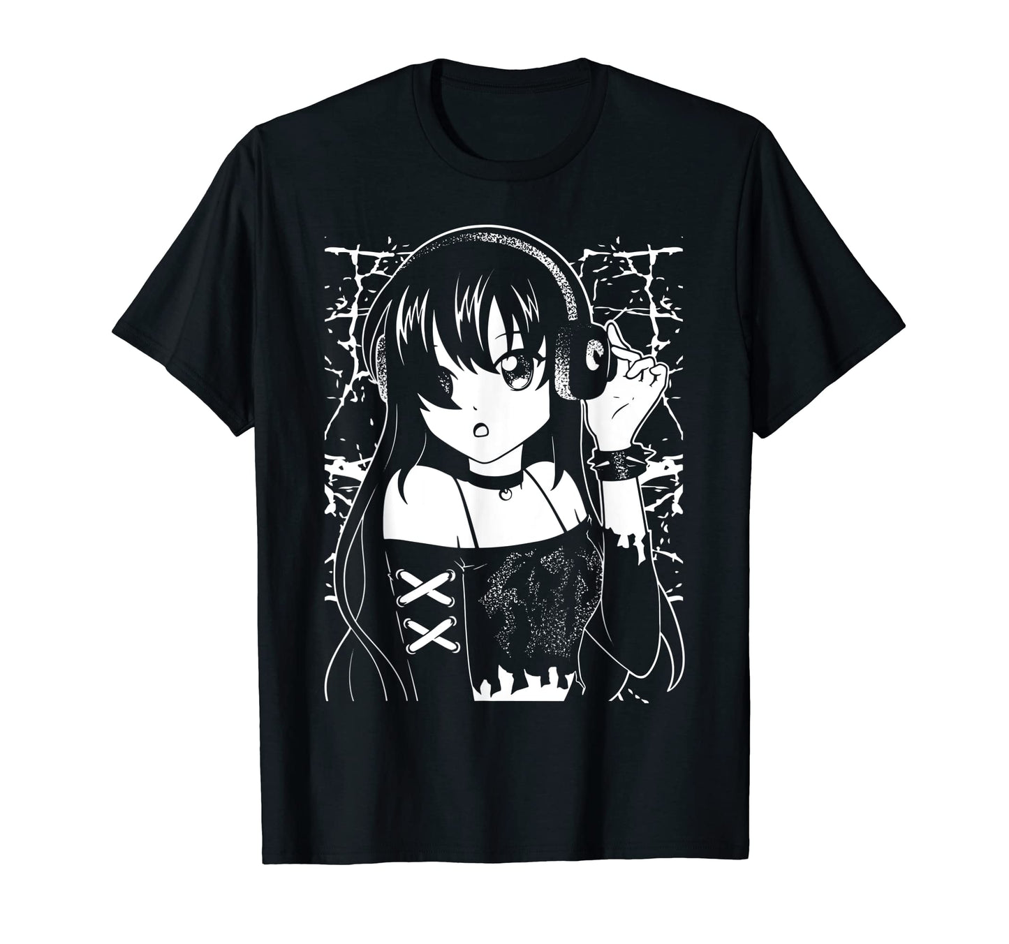 Goth Anime Japanese Aesthetic Vaporwave T-Shirt - Unique Graphic Men Women - T-Shirt, Sweatshirt, Hoodie