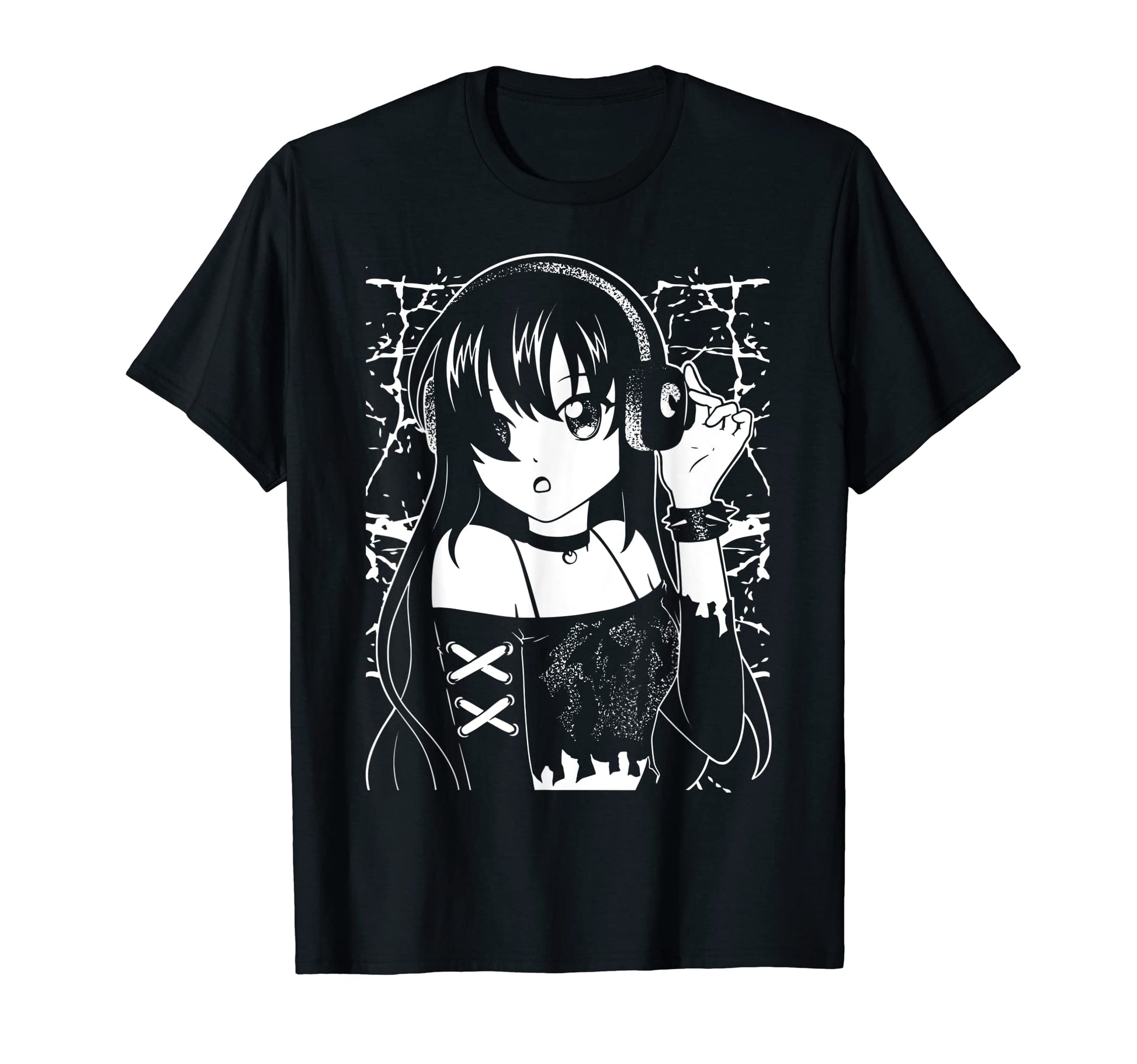 Goth Anime Japanese Aesthetic Vaporwave T-Shirt - Unique Graphic Men Women - T-Shirt, Sweatshirt, Hoodie