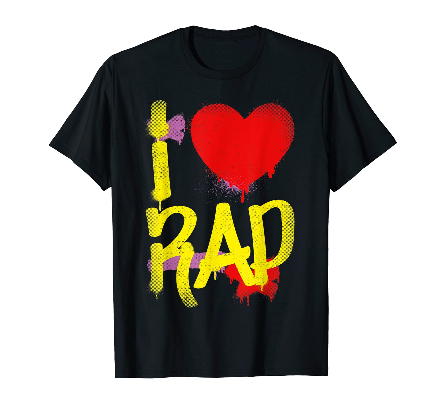 I Love Rap 80S 90S Hip Hop Rap T-Shirt - Casual Everyday Wear Men Women - T-Shirt, Sweatshirt, Hoodie