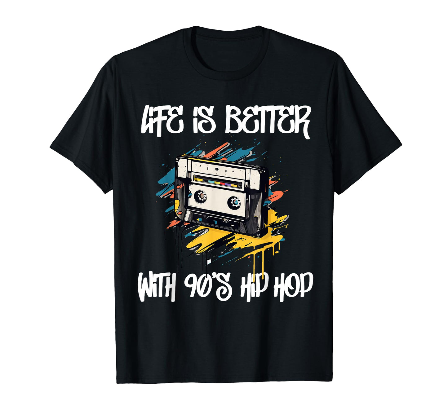 Hip Hop Old School 90S Music Rap 50Th T-Shirt - Custom Art Print Unisex - T-Shirt, Sweatshirt, Hoodie
