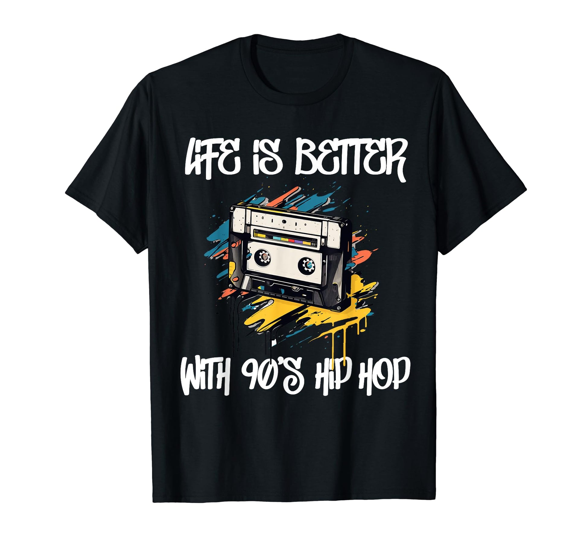 Hip Hop Old School 90S Music Rap 50Th T-Shirt - Custom Art Print Unisex - T-Shirt, Sweatshirt, Hoodie