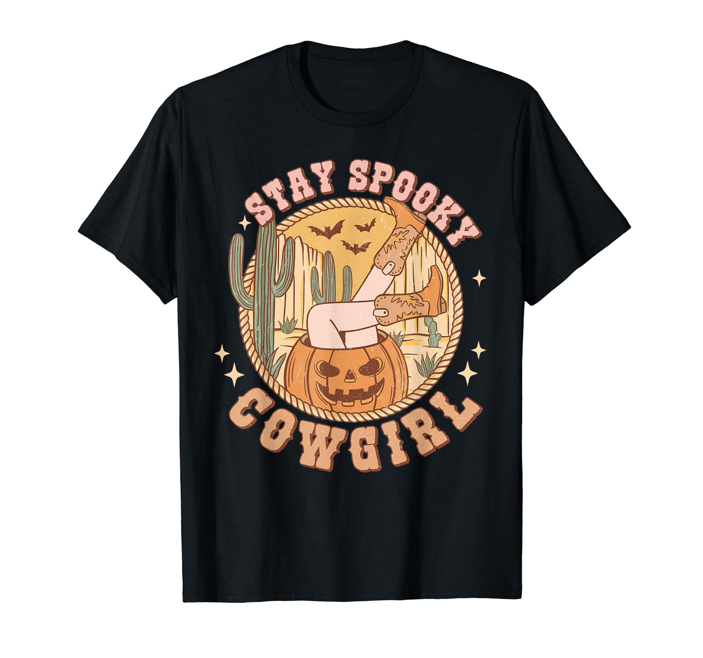 Halloween Spooky Cowgirl Ghost Western T-Shirt - Trendy Graphic Men Women - T-Shirt, Sweatshirt, Hoodie