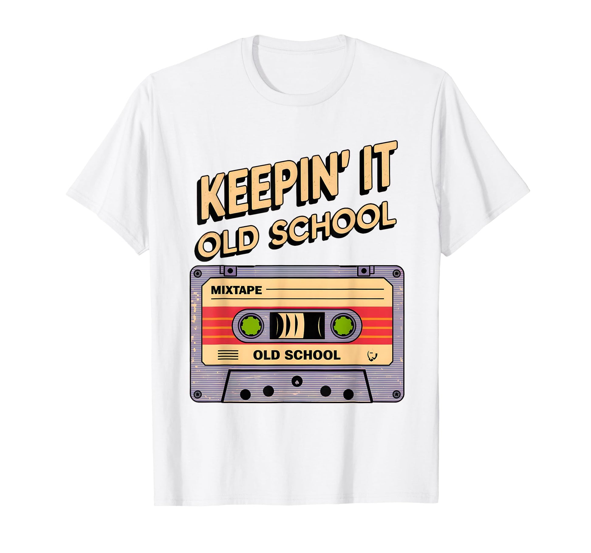 Old School Hip Hop 80S 90S Cassette T-Shirt - Fun Novelty Design Unisex - T-Shirt, Sweatshirt, Hoodie