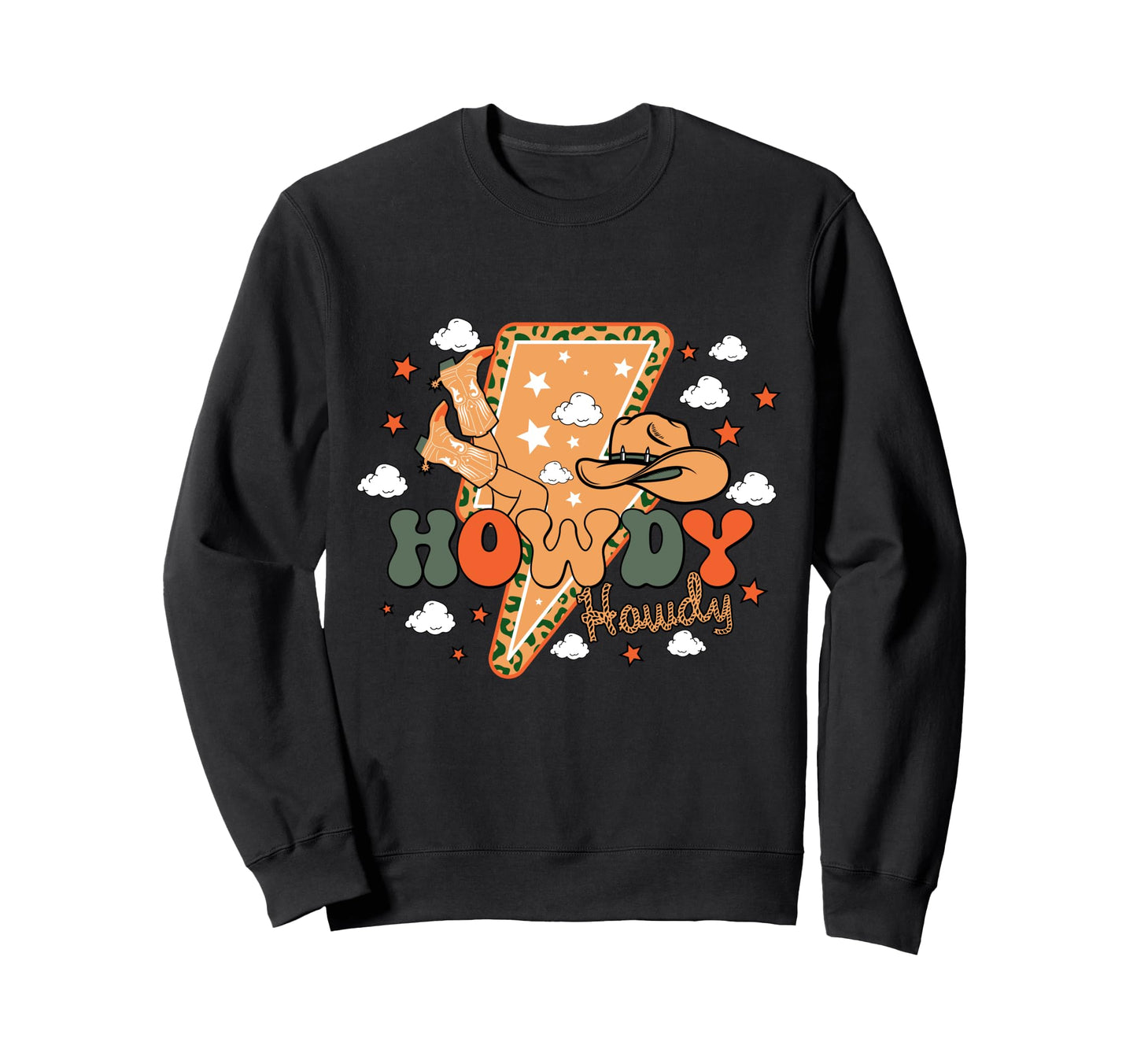 Howdy Western Aesthetic Cowgirl Sweatshirt - Trendy Graphic for Adults - T-Shirt, Sweatshirt, Hoodie