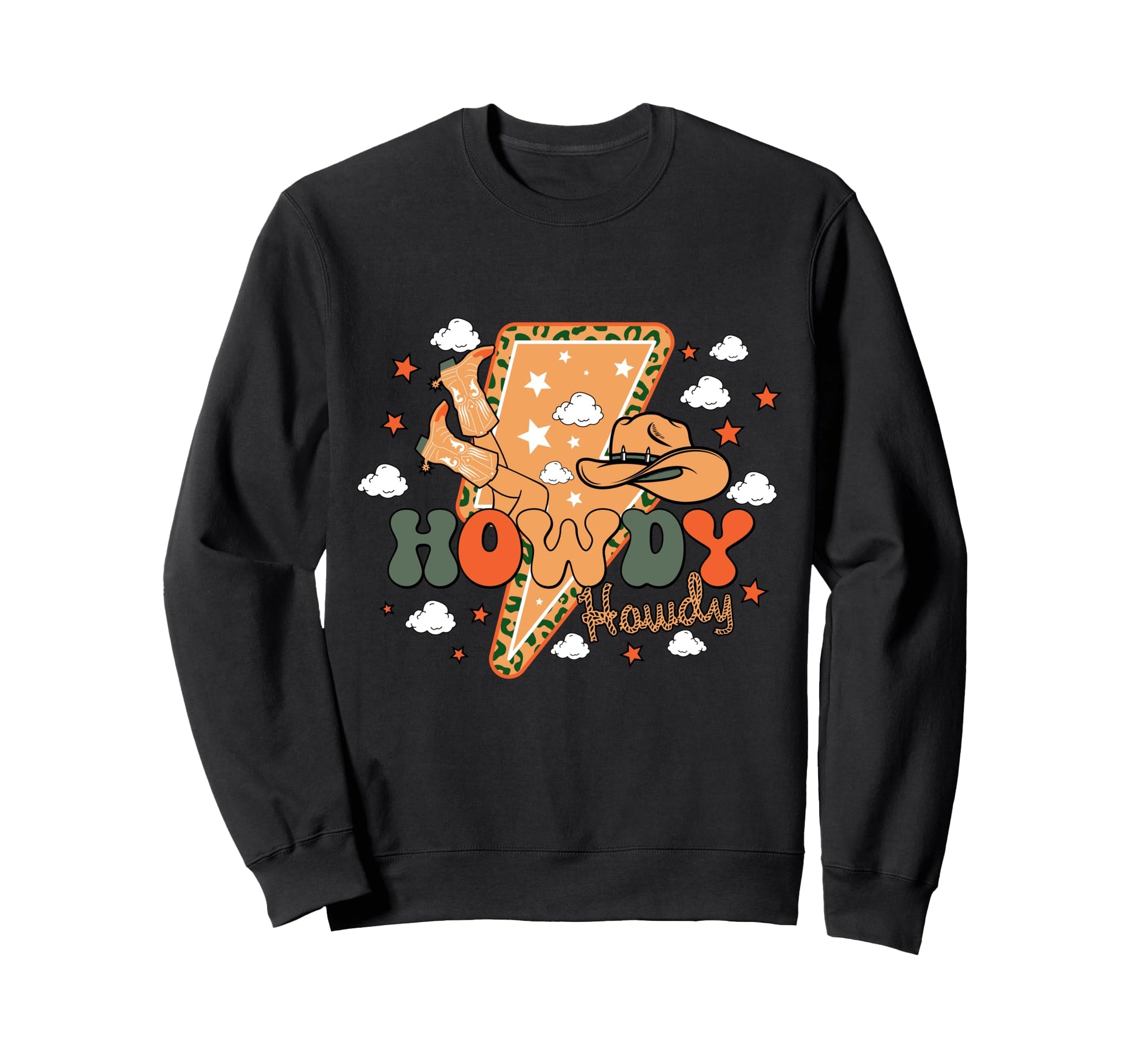Howdy Western Aesthetic Cowgirl Sweatshirt - Trendy Graphic for Adults - T-Shirt, Sweatshirt, Hoodie