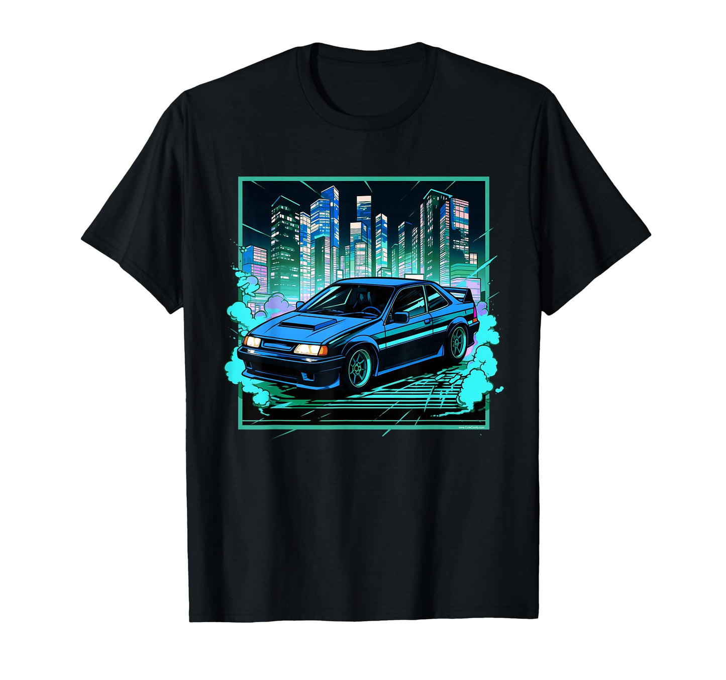 Synthwave Jdm Japanese Drifting T-Shirt - Casual Everyday Wear Men Women - T-Shirt, Sweatshirt, Hoodie