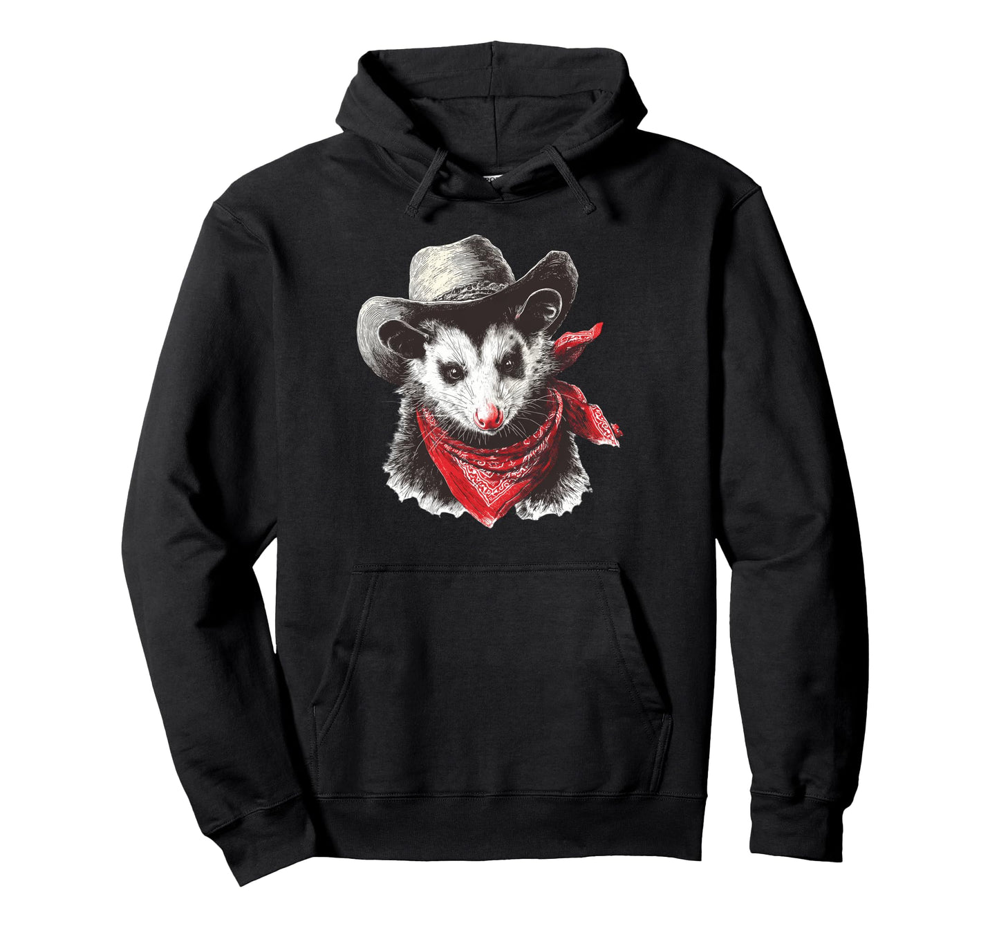 Opossum Cowboy Rodeo Cowgirl Possum Hoodie - Graphic Print Men Women - T-Shirt, Sweatshirt, Hoodie