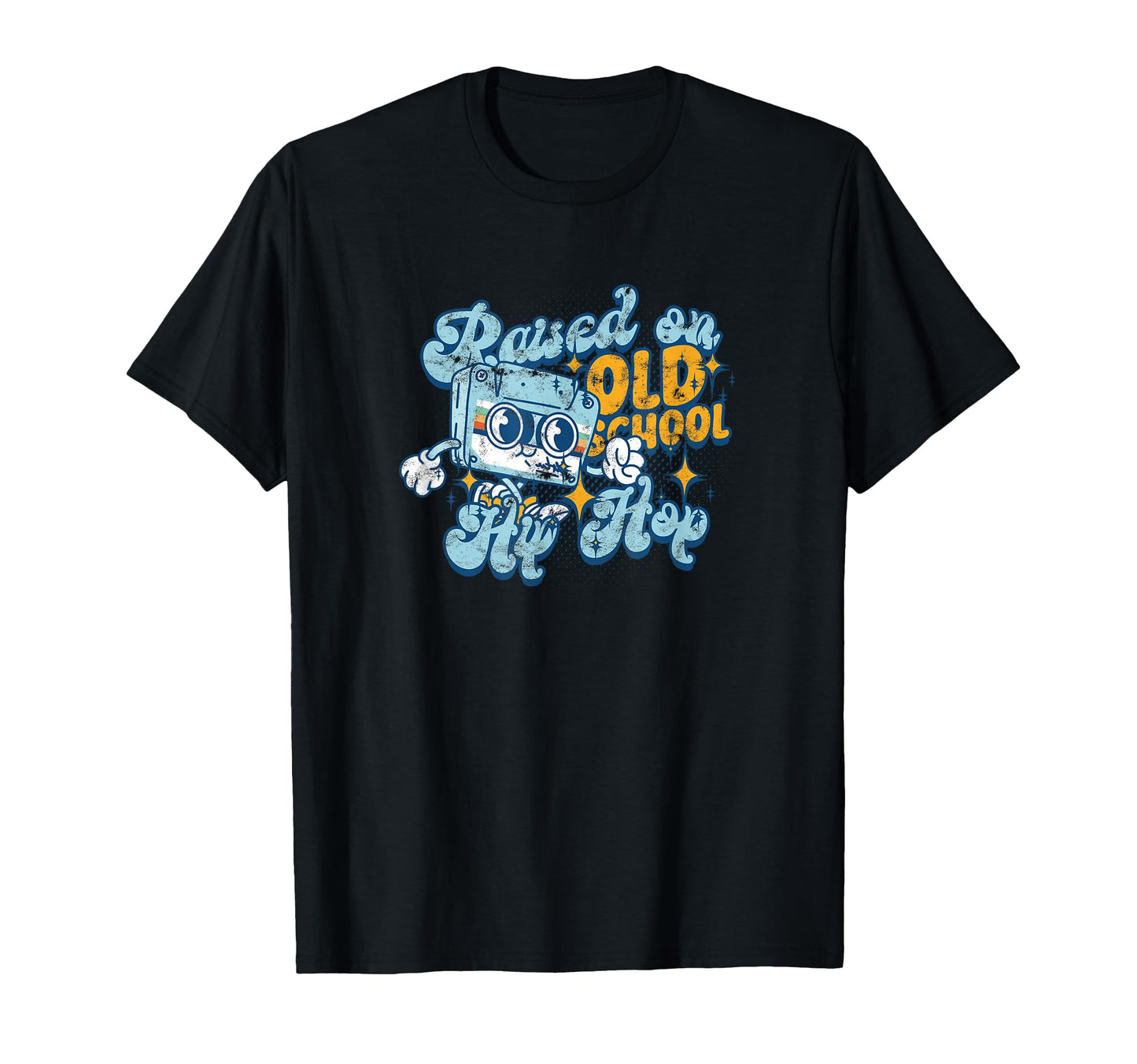 Raised Old School Hip Hop Music T-Shirt - Unique Graphic Men Women - T-Shirt, Sweatshirt, Hoodie