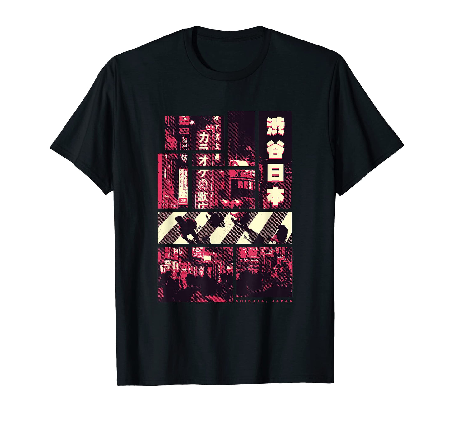Shibuya Vaporwave Tokyo Japan Aesthetic T-Shirt - Novelty Apparel Men Women - T-Shirt, Sweatshirt, Hoodie