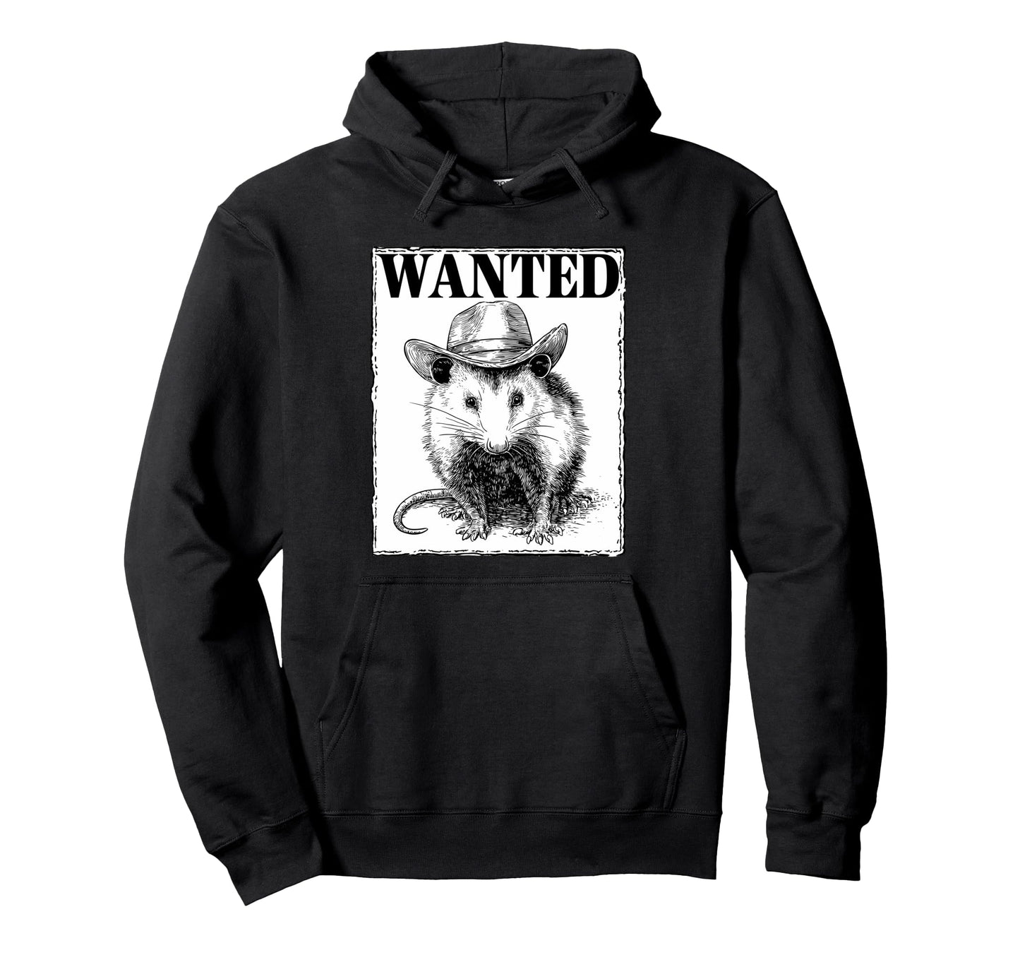 Opossum Cowboy Rodeo Cowgirl Possum Western Hoodie - Unique Graphic Unisex - T-Shirt, Sweatshirt, Hoodie