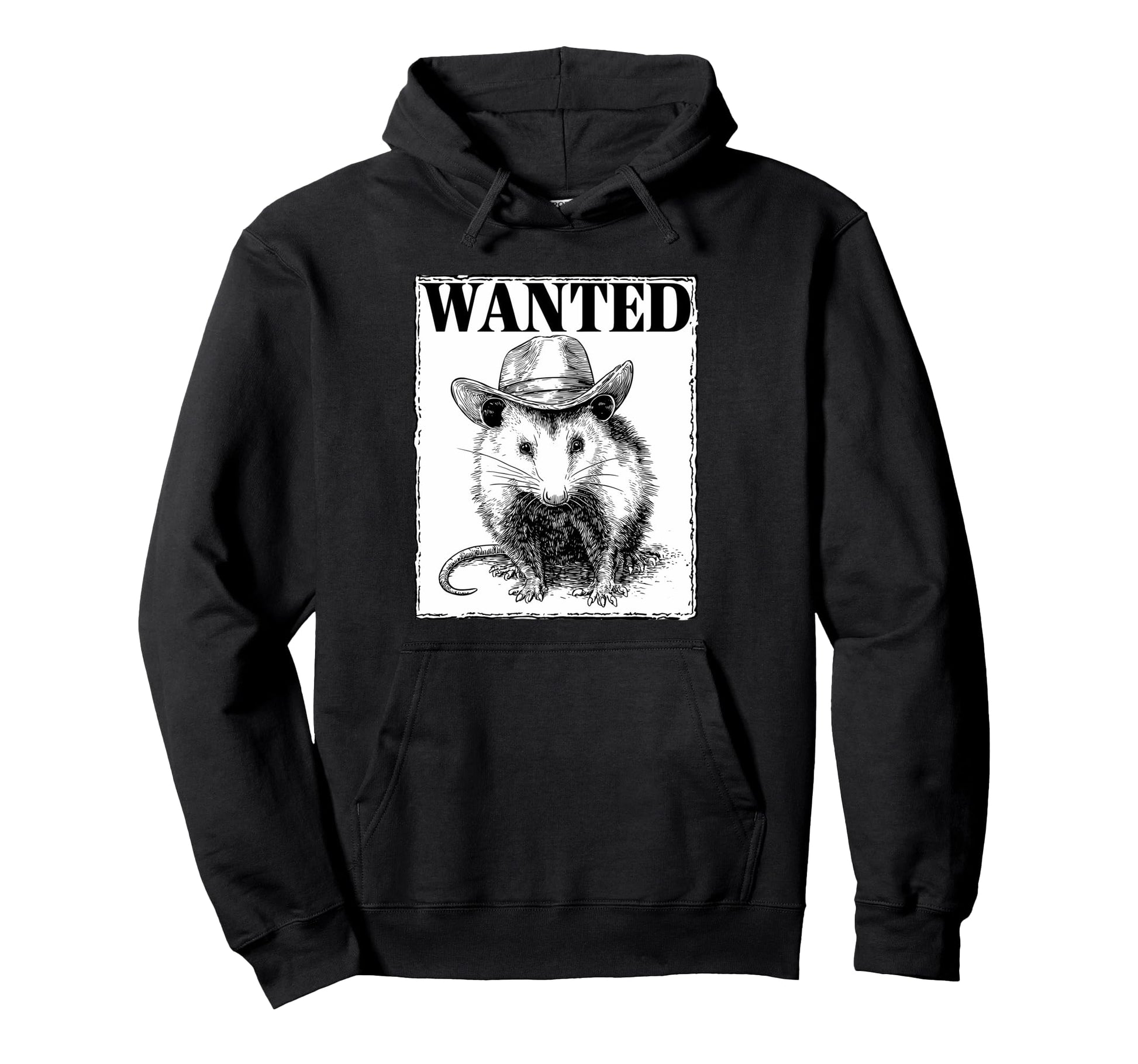 Opossum Cowboy Rodeo Cowgirl Possum Western Hoodie - Unique Graphic Unisex - T-Shirt, Sweatshirt, Hoodie
