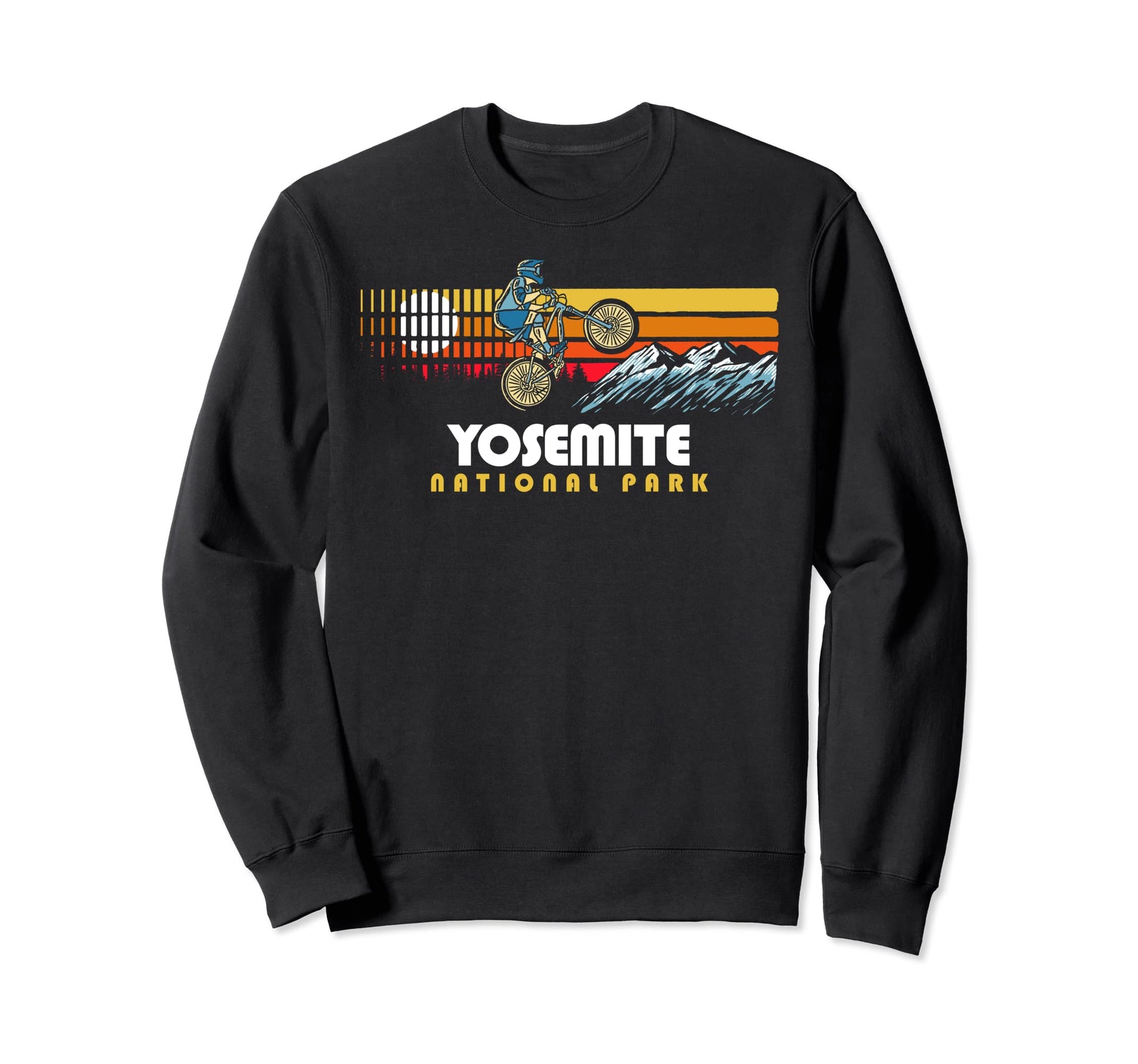 80S Yosemite National Park Mountain Sweatshirt - Custom Art Print Unisex - T-Shirt, Sweatshirt, Hoodie