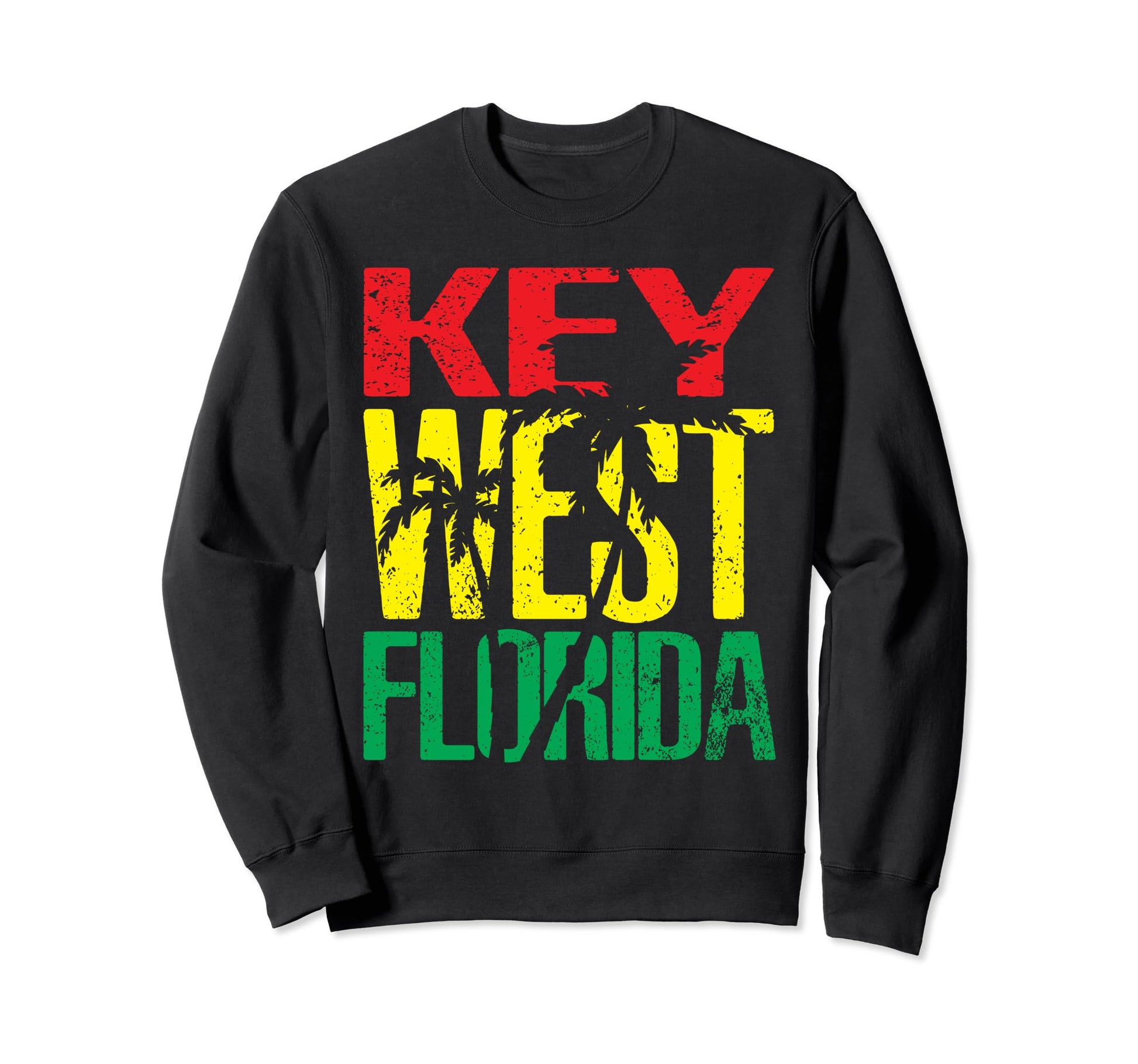 Key West Florida Beach Souvenir Sweatshirt - Custom Art Print for Adults - T-Shirt, Sweatshirt, Hoodie
