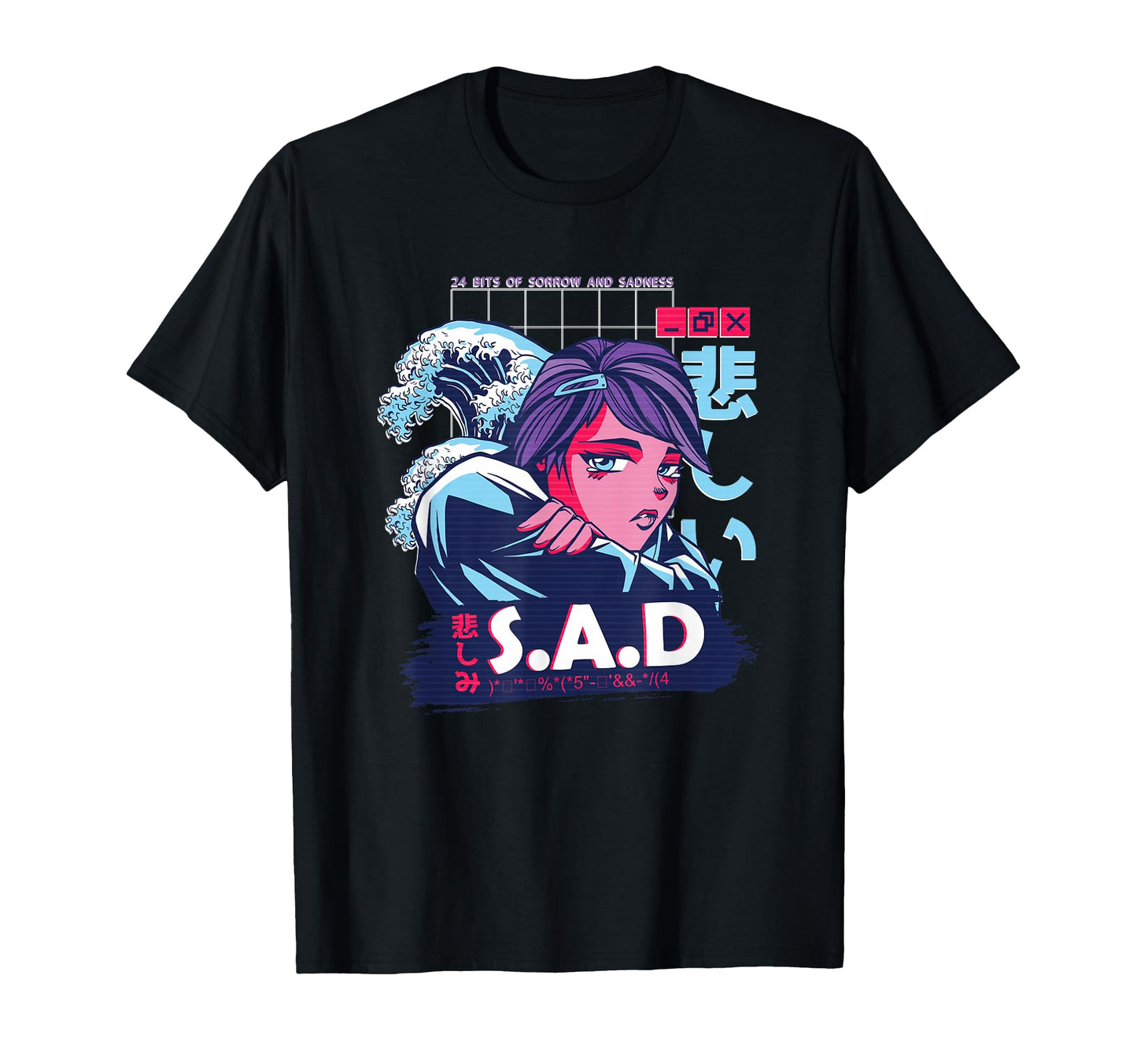 Sorrow Sadness Lofi Aesthetic T-Shirt - Aesthetic Graphic for Adults - T-Shirt, Sweatshirt, Hoodie