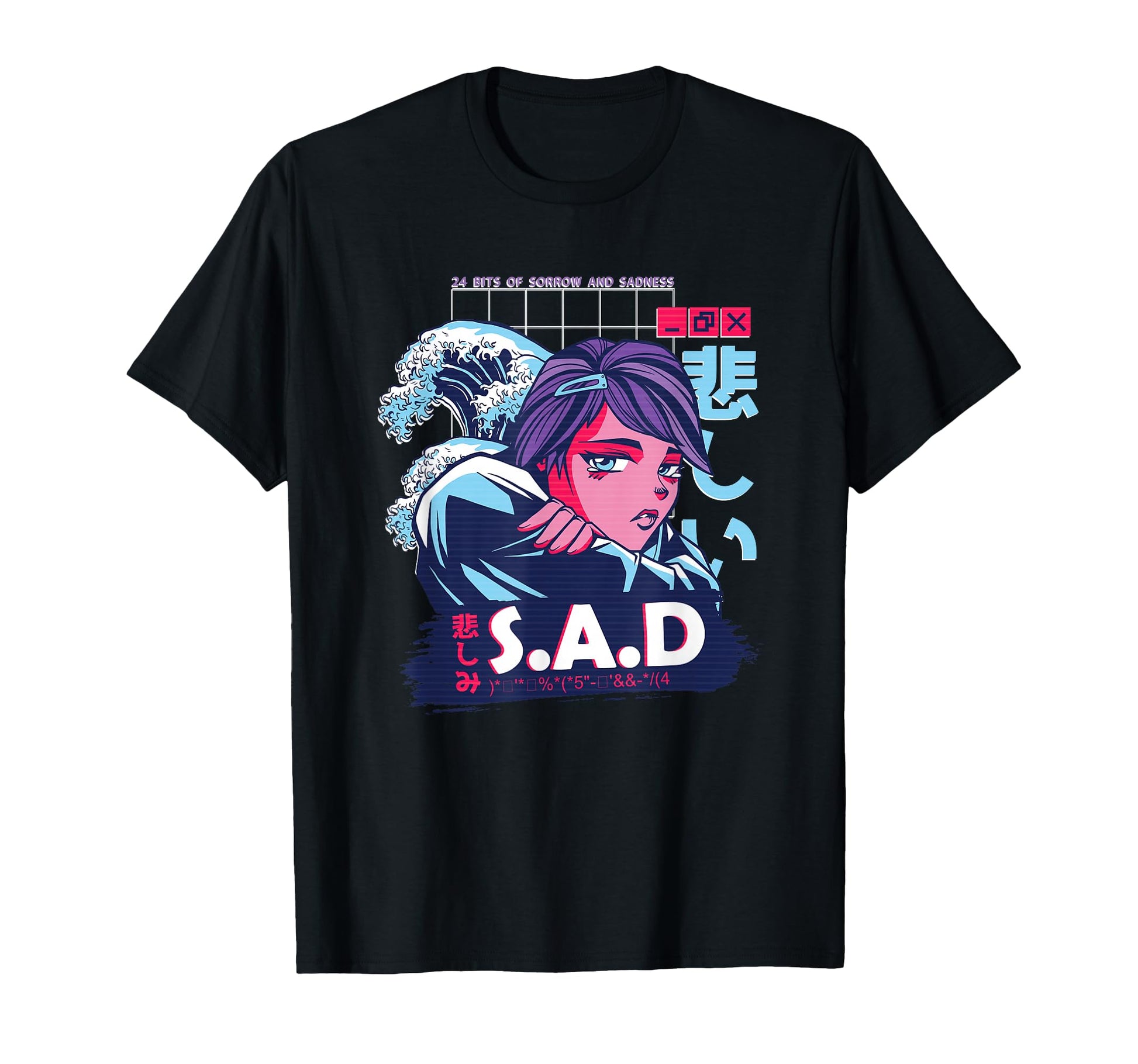Sorrow Sadness Lofi Aesthetic T-Shirt - Aesthetic Graphic for Adults - T-Shirt, Sweatshirt, Hoodie