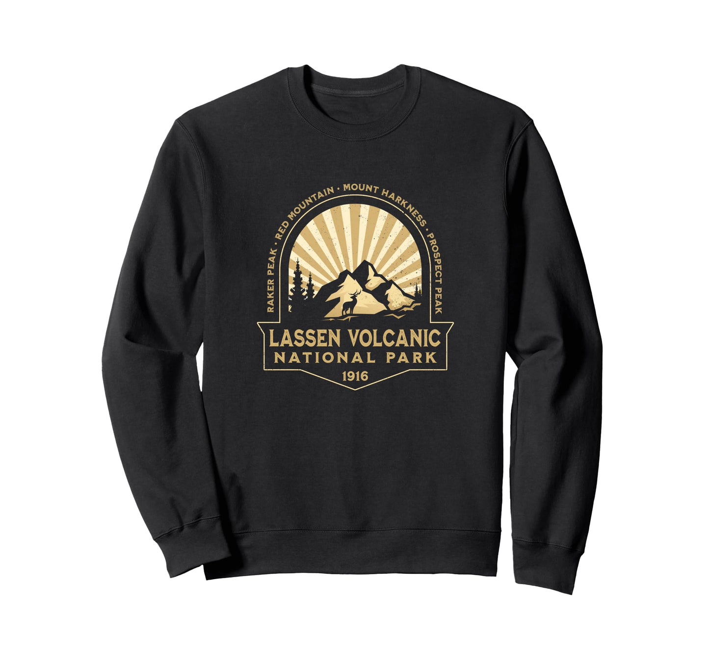 Lassen Volcanic National Park Sweatshirt - Unique Graphic Unisex - T-Shirt, Sweatshirt, Hoodie