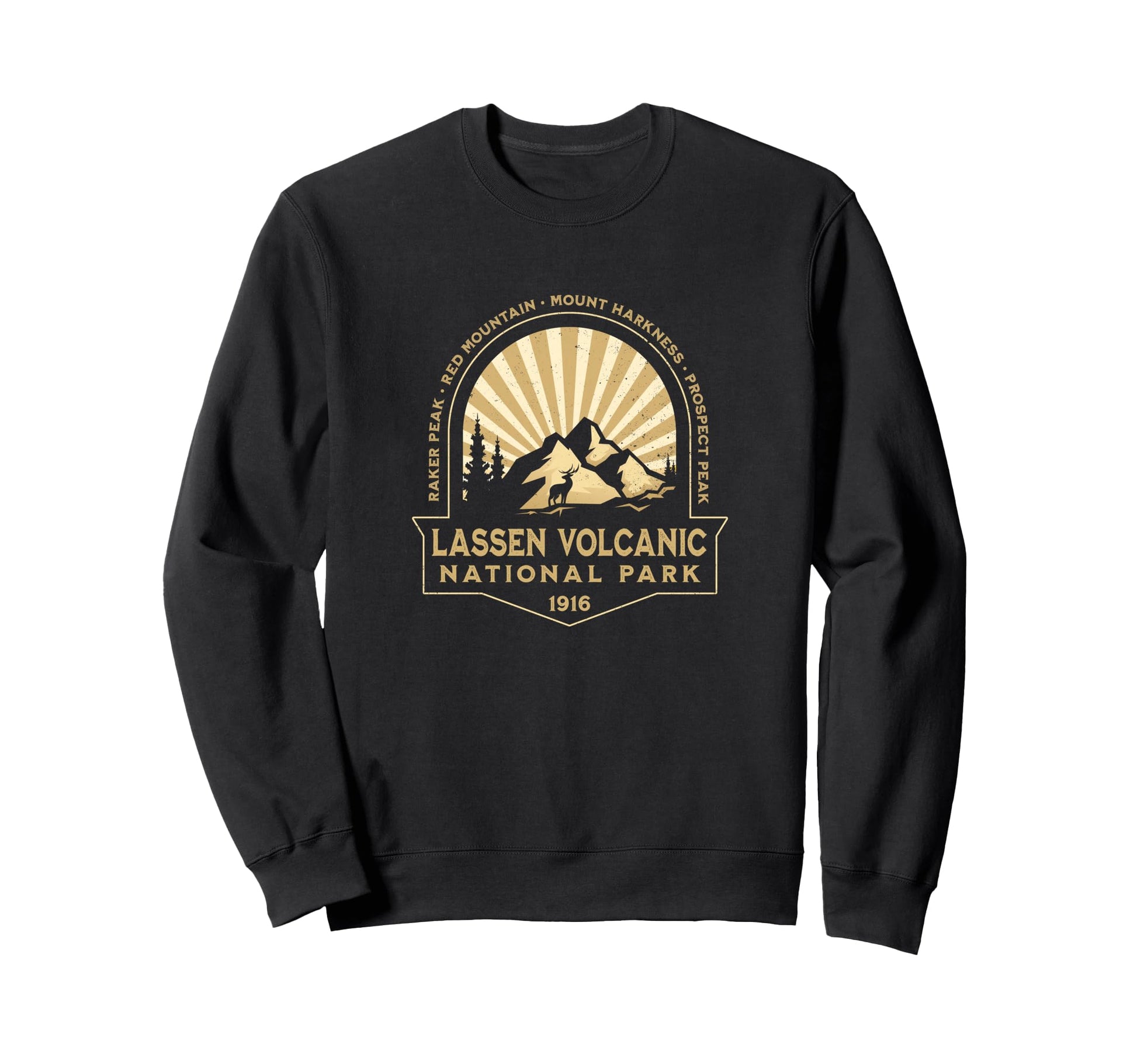 Lassen Volcanic National Park Sweatshirt - Unique Graphic Unisex - T-Shirt, Sweatshirt, Hoodie