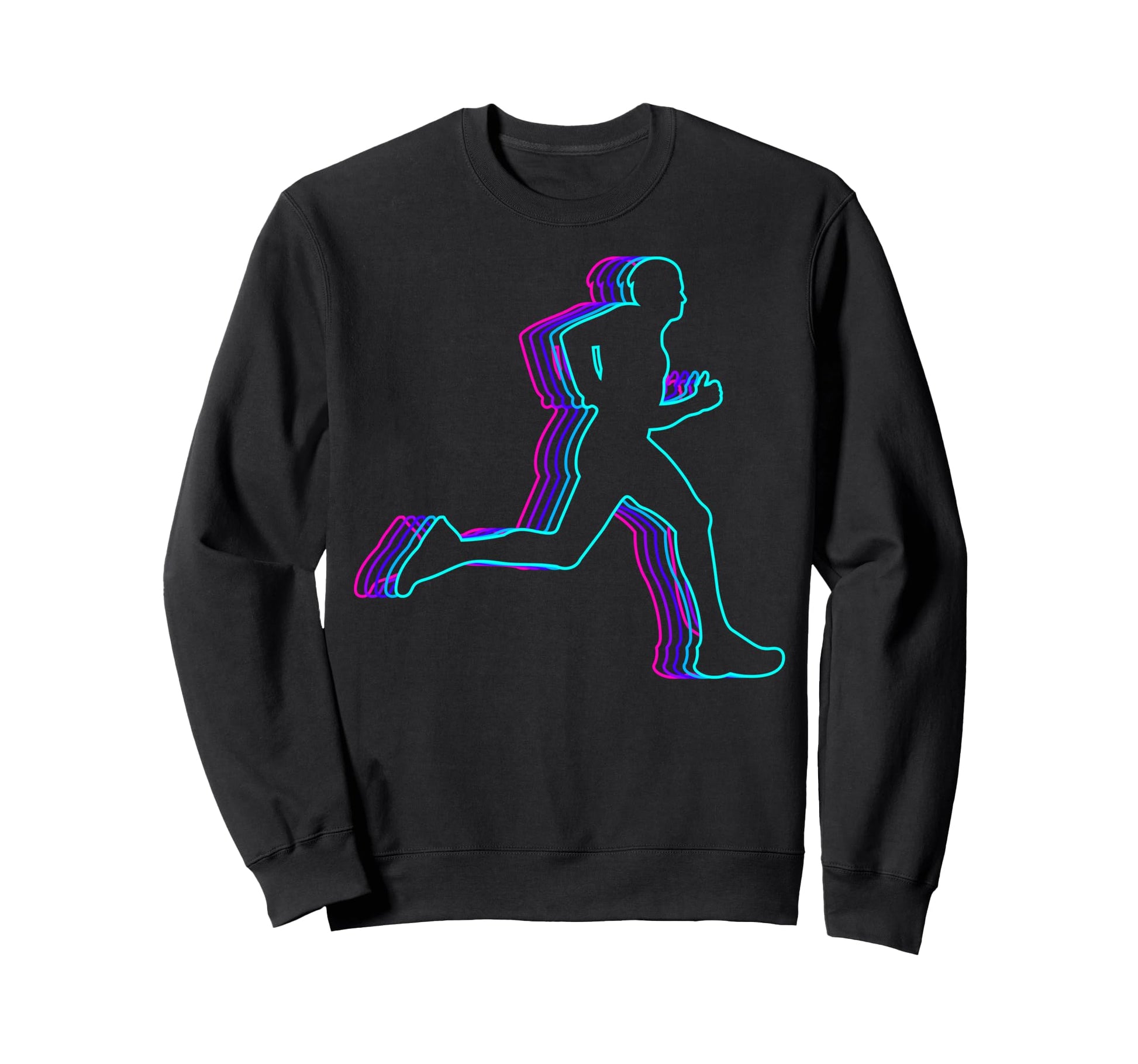 Runner Marathon Running Vaporwave Sweatshirt - Trendy Graphic Unisex - T-Shirt, Sweatshirt, Hoodie