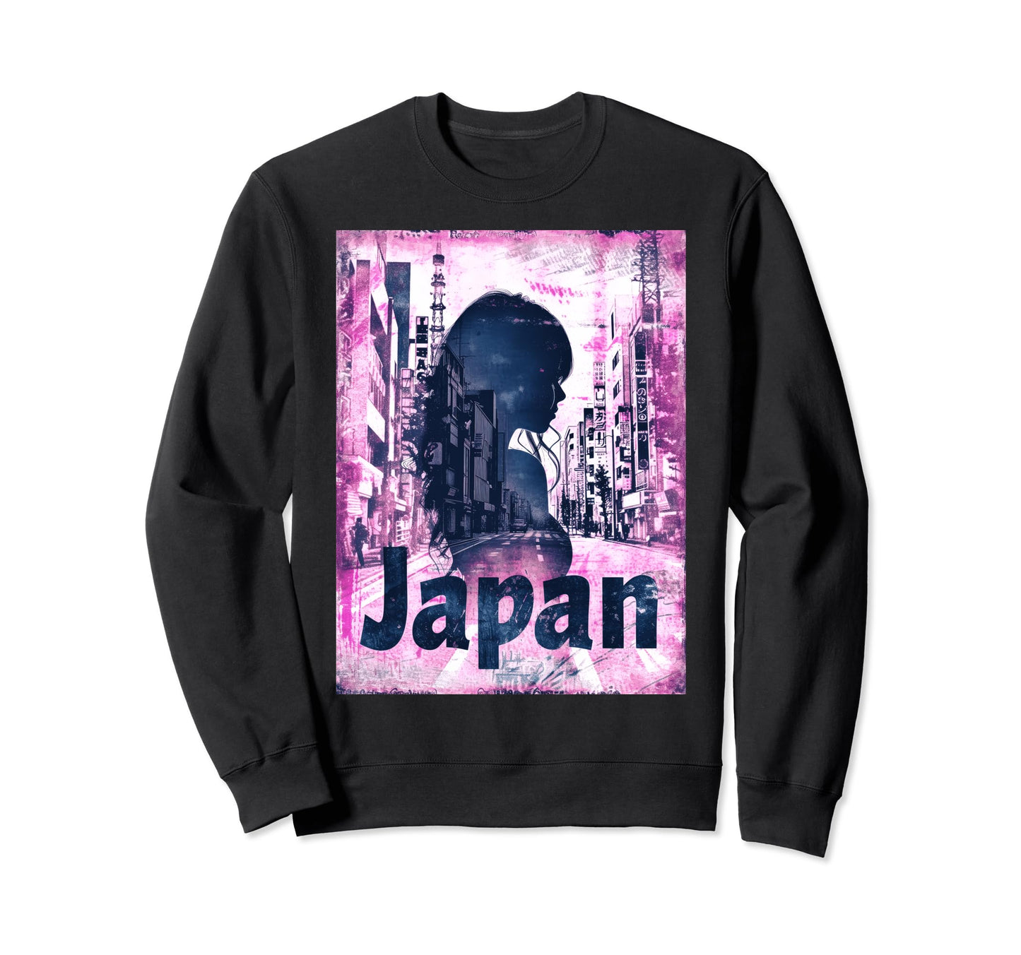 Japan Japanese Vaporwave Aesthetic Sweatshirt - Unique Graphic Men Women - T-Shirt, Sweatshirt, Hoodie