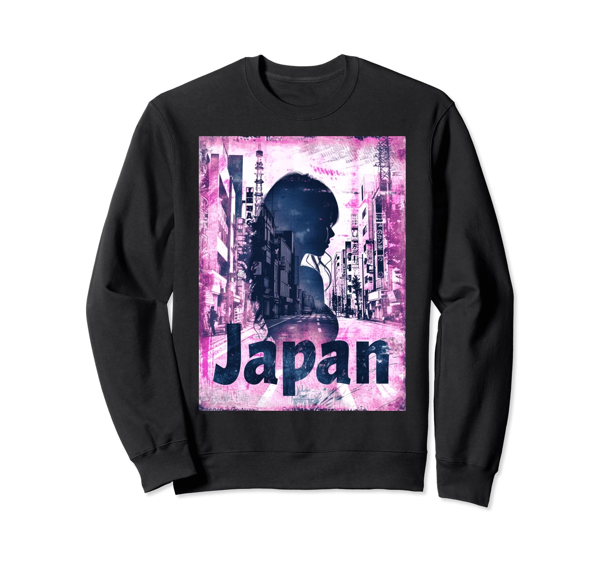 Japan Japanese Vaporwave Aesthetic Sweatshirt - Unique Graphic Men Women - T-Shirt, Sweatshirt, Hoodie