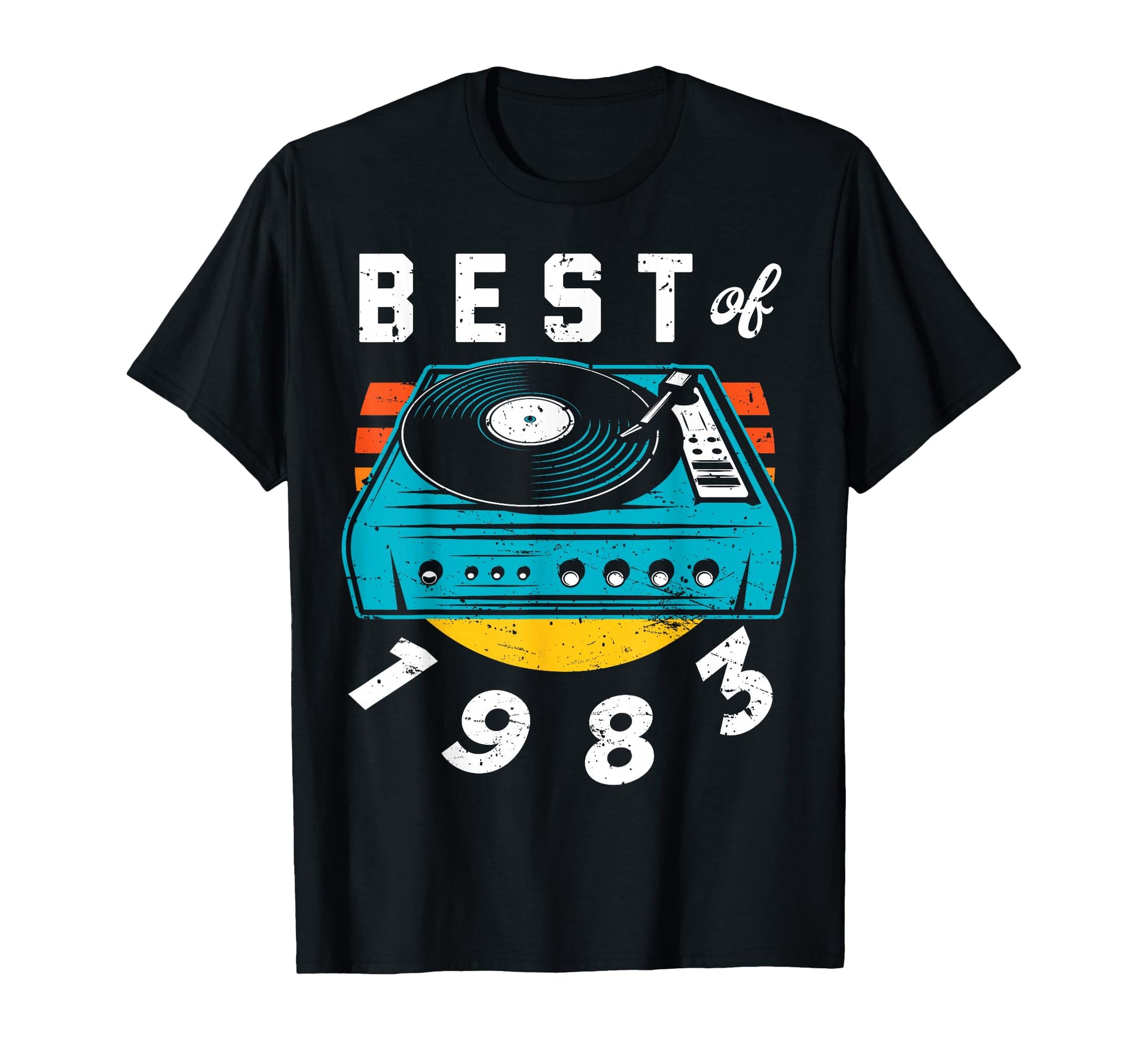 Best 1983 Vinyl Record 43 Birthday T-Shirt - Fun Novelty Design for Adults - T-Shirt, Sweatshirt, Hoodie