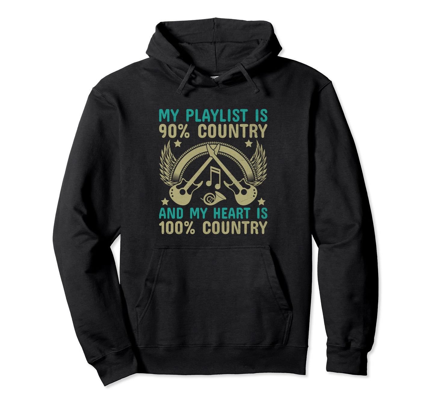 County Music Music Lover Western Hoodie - Aesthetic Graphic Men Women - T-Shirt, Sweatshirt, Hoodie