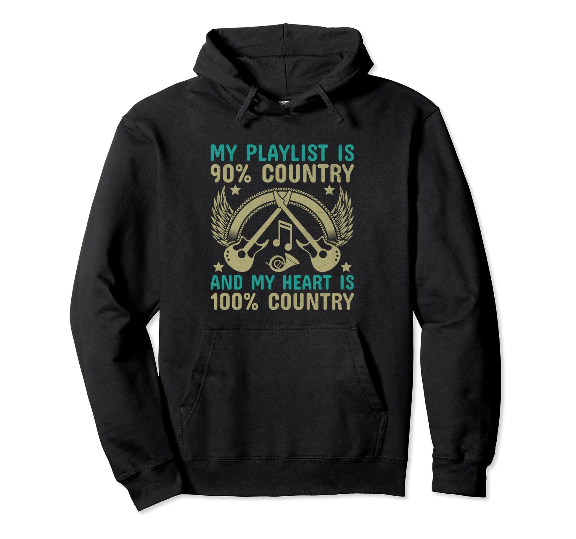 County Music Music Lover Western Hoodie - Aesthetic Graphic Men Women - T-Shirt, Sweatshirt, Hoodie