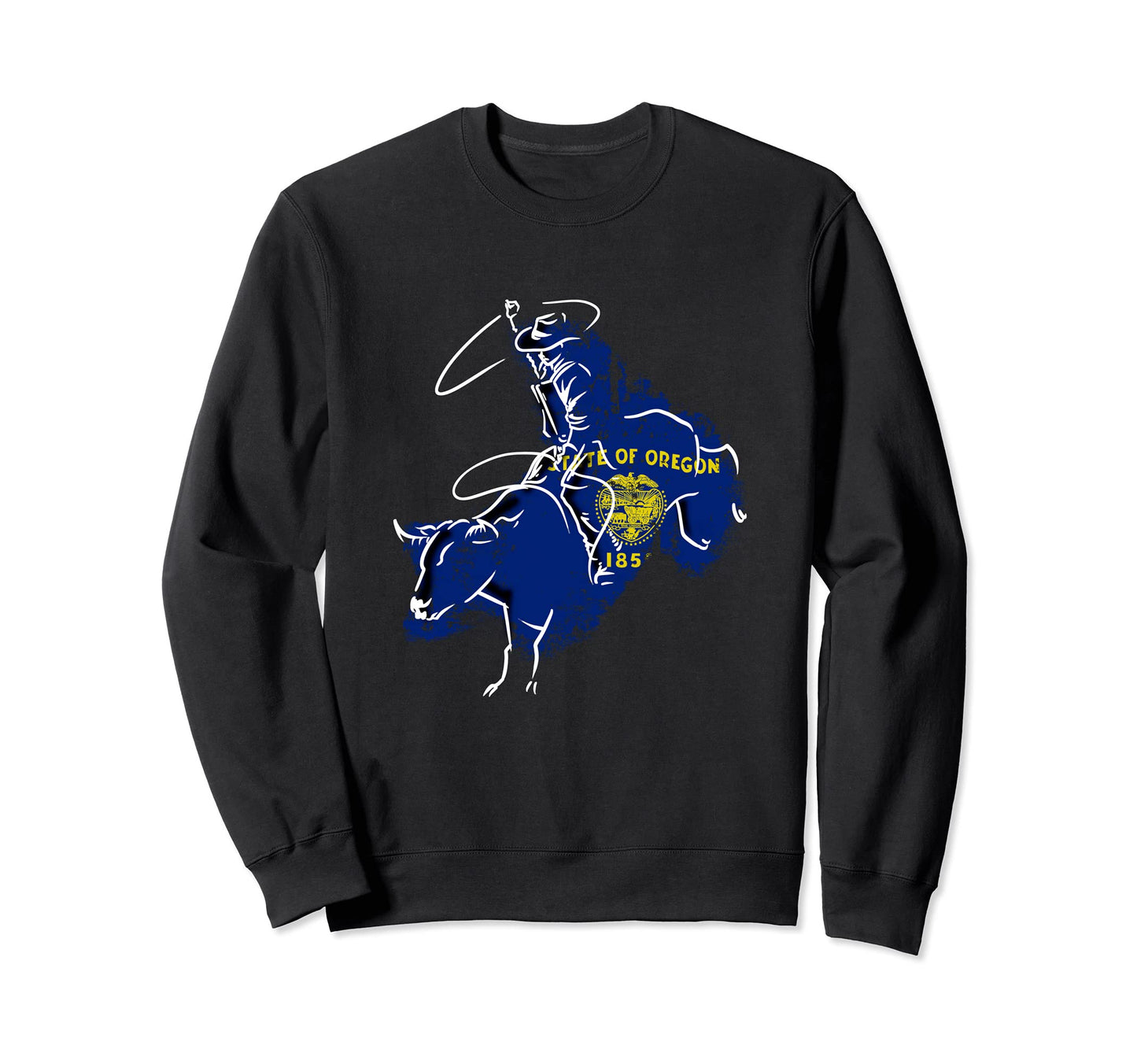 Oregon Rodeo Bull Riding Pendleton Sweatshirt - Minimalist Print Men Women - T-Shirt, Sweatshirt, Hoodie