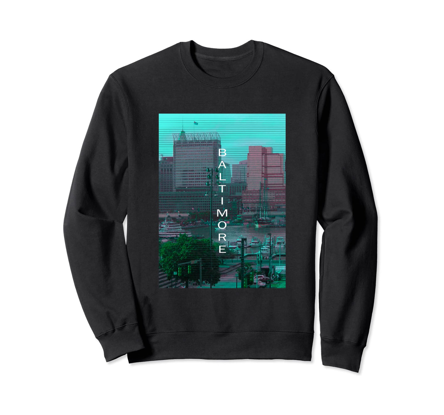 Maryland Vaporwave Aesthetic Sweatshirt - Minimalist Print for Adults - T-Shirt, Sweatshirt, Hoodie