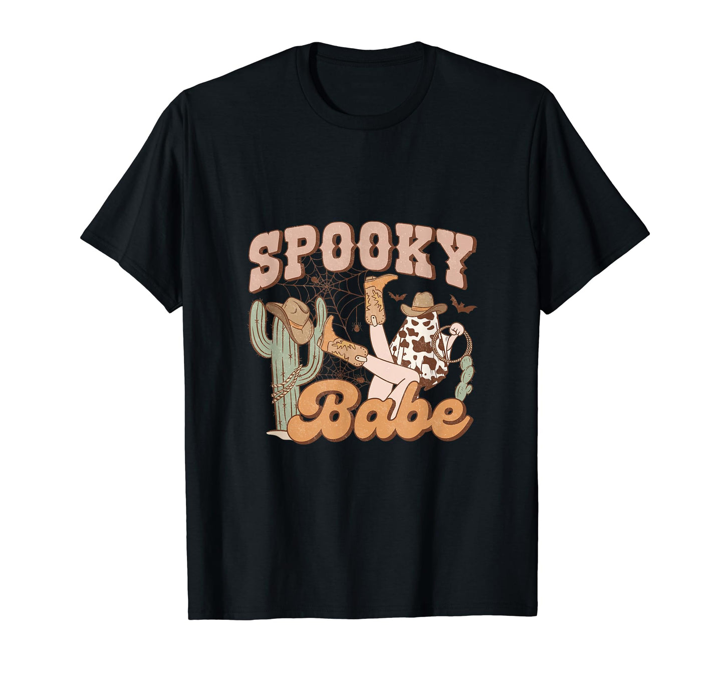 Spooky Babe Funny Western Halloween T-Shirt - Custom Art Print Unisex - T-Shirt, Sweatshirt, Hoodie
